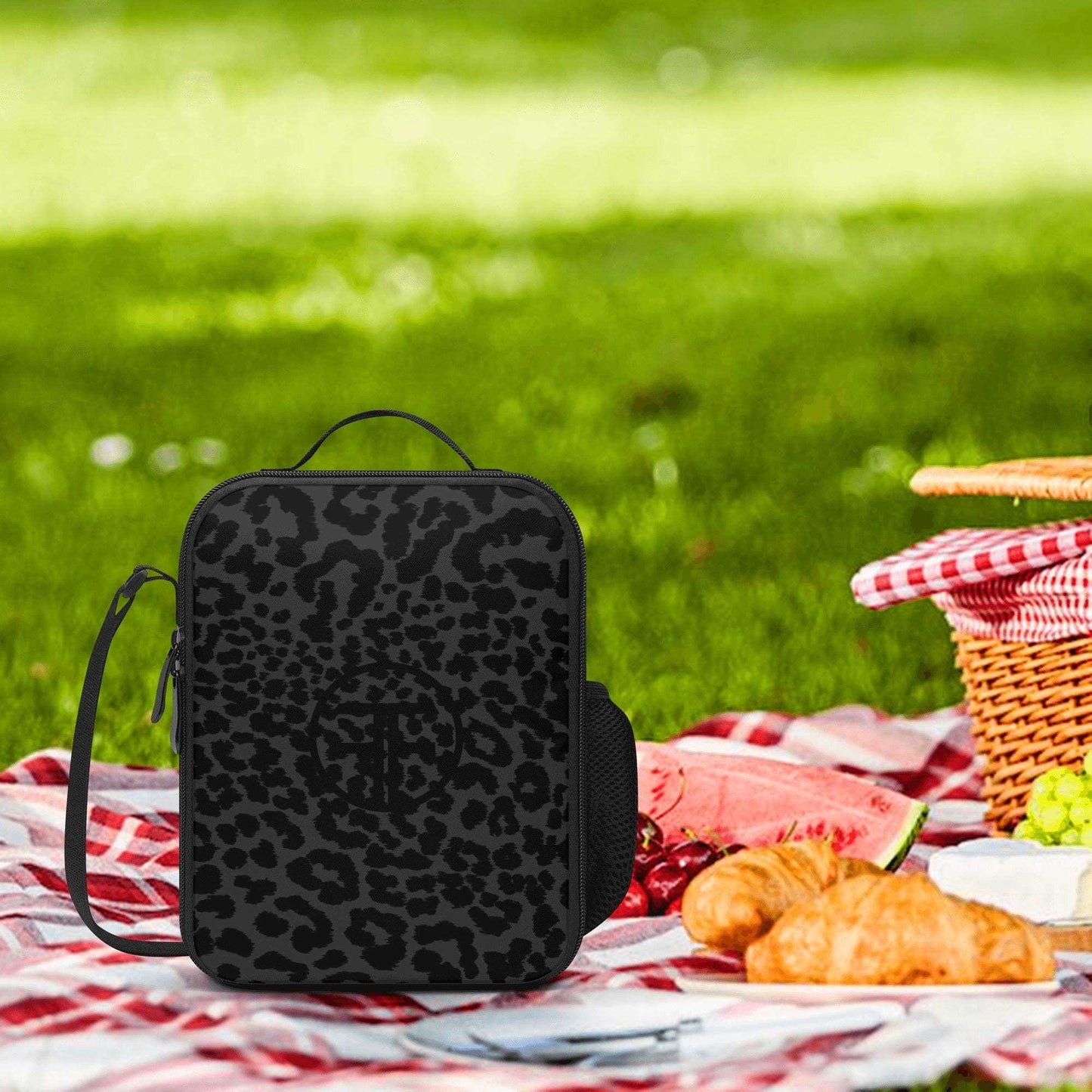 FITT FASHION Black Leopard / One Size BLACK LEOPARD LUNCH BAG