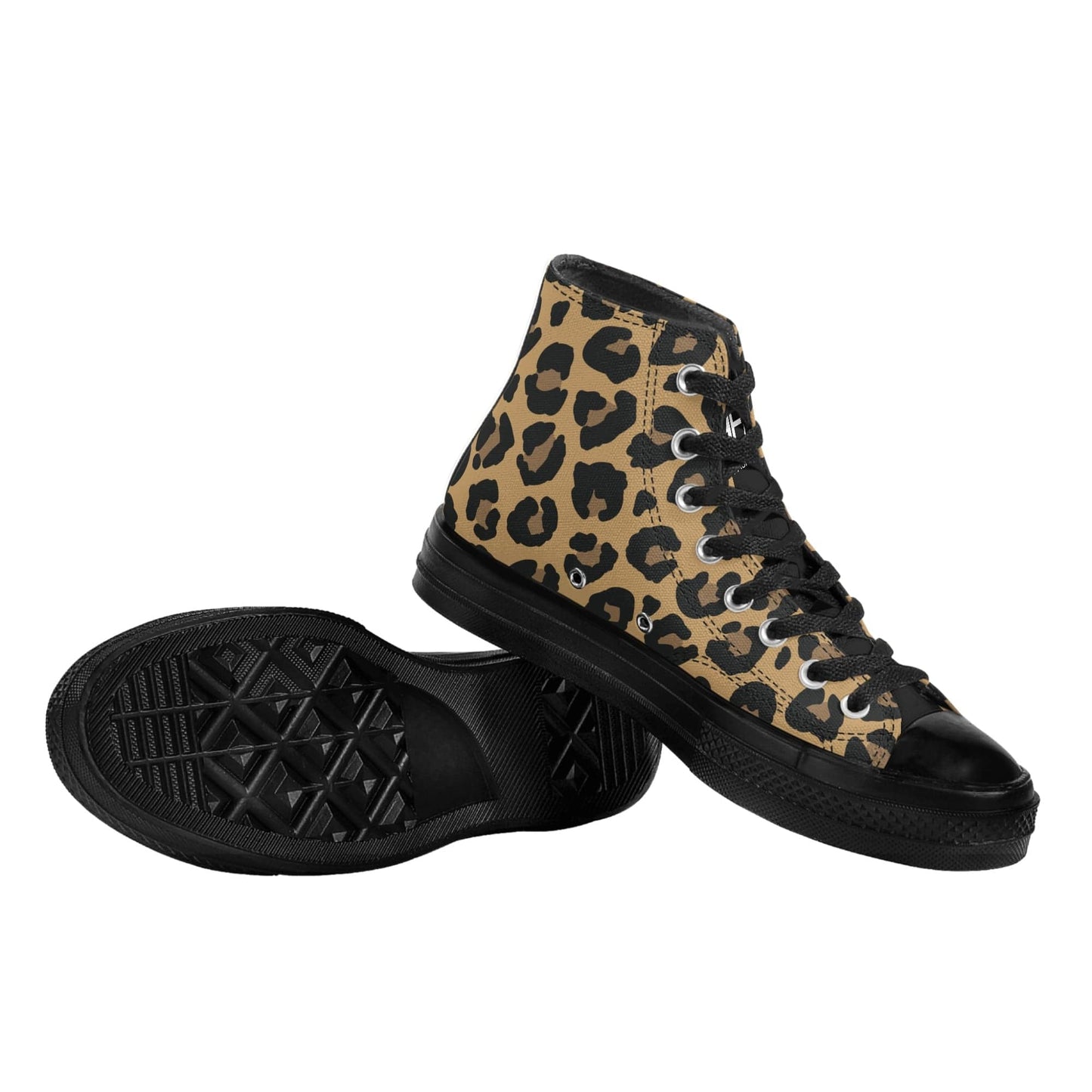 FITT FASHION HI-TOP CANVAS SNEAKERS LEOPARD