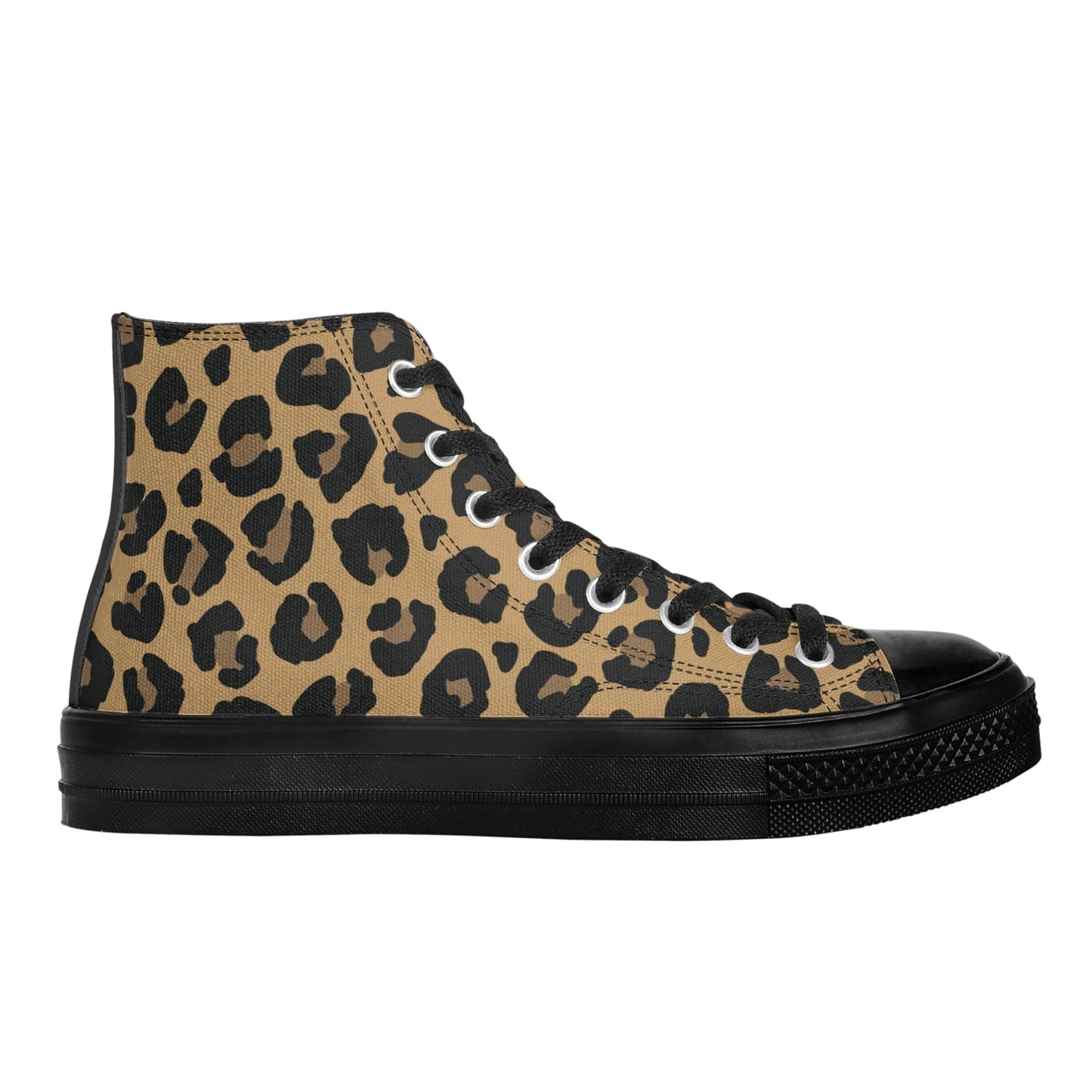 FITT FASHION HI-TOP CANVAS SNEAKERS LEOPARD