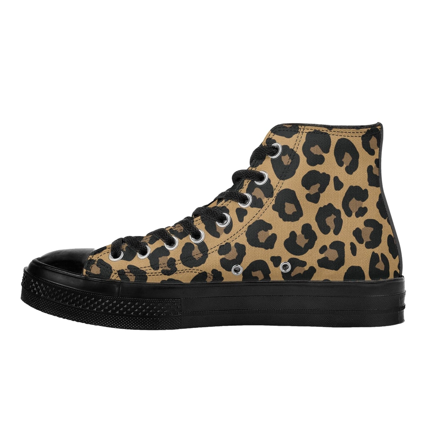FITT FASHION HI-TOP CANVAS SNEAKERS LEOPARD