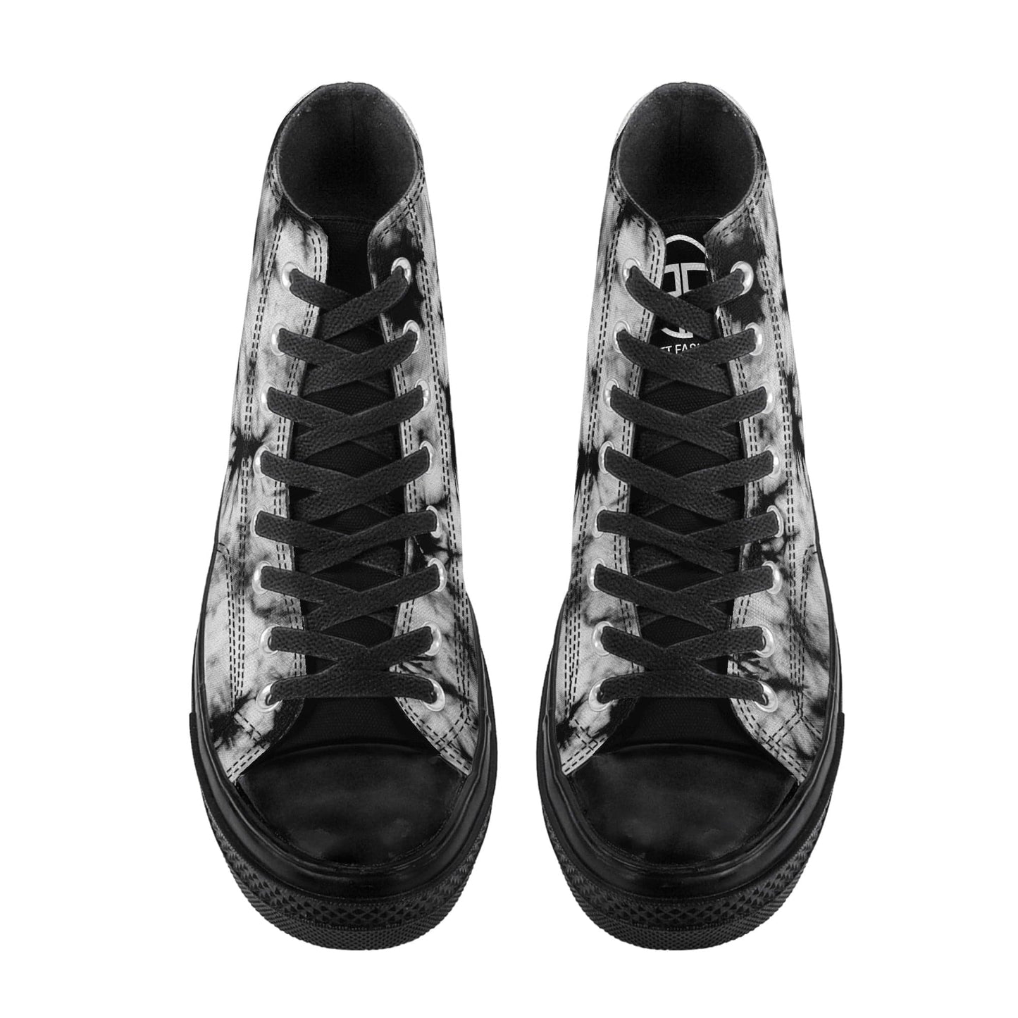 FITT FASHION HI-TOP CANVAS SNEAKERS MARBLE BLACK