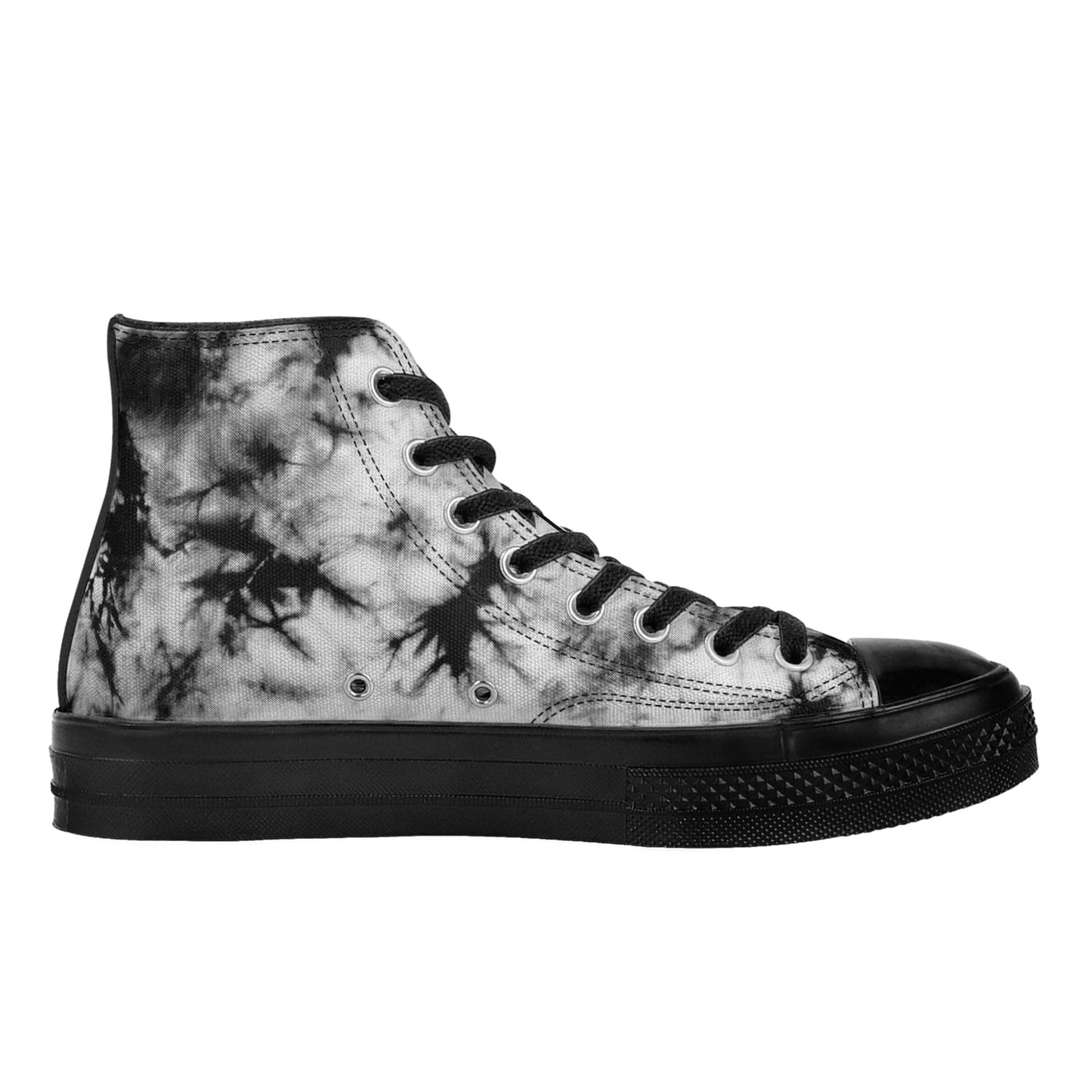 FITT FASHION HI-TOP CANVAS SNEAKERS MARBLE BLACK