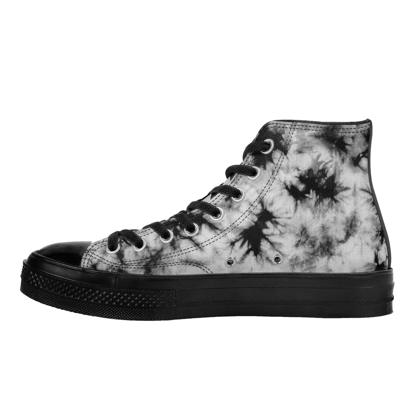 FITT FASHION HI-TOP CANVAS SNEAKERS MARBLE BLACK