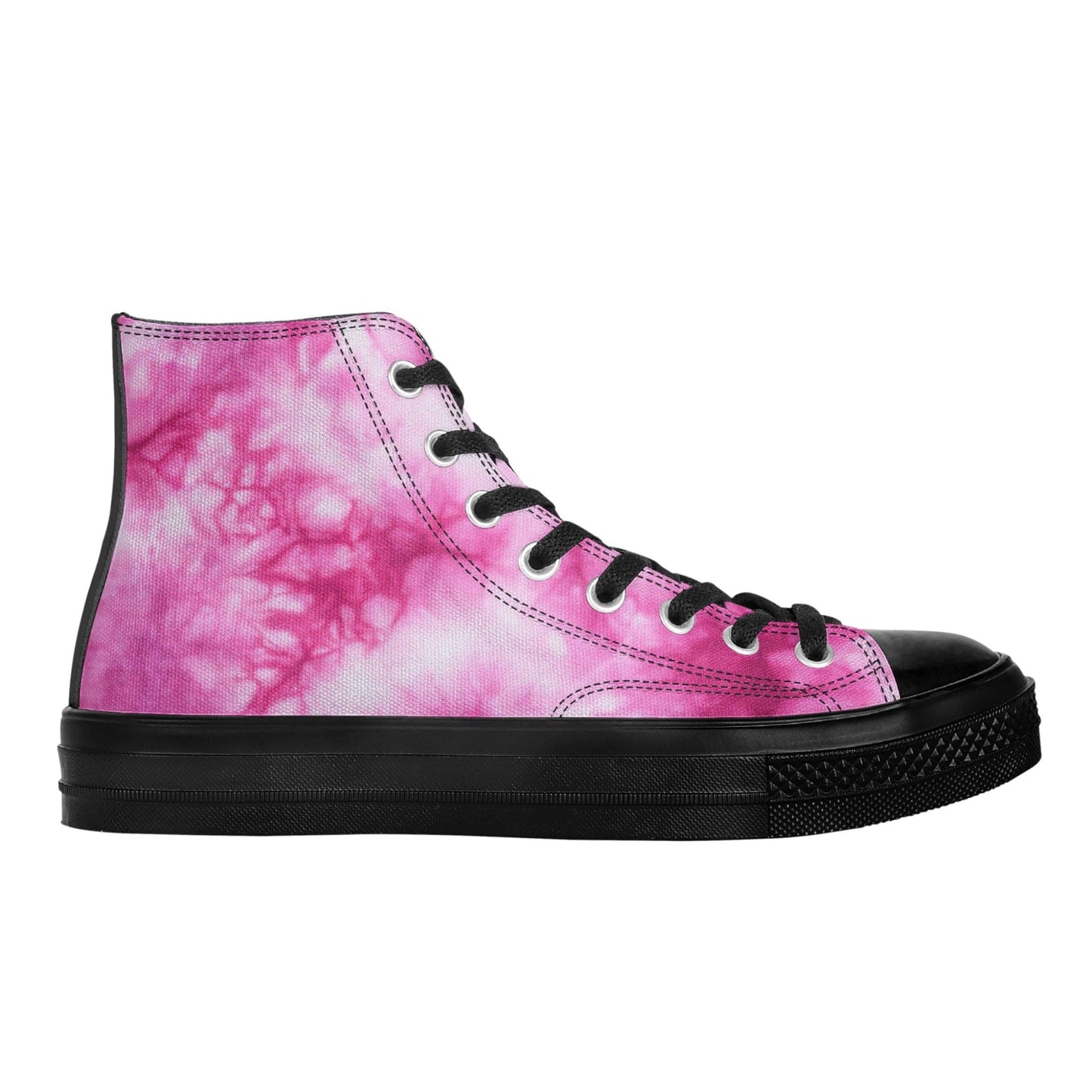 FITT FASHION HI-TOP CANVAS SNEAKERS MARBLE PINK