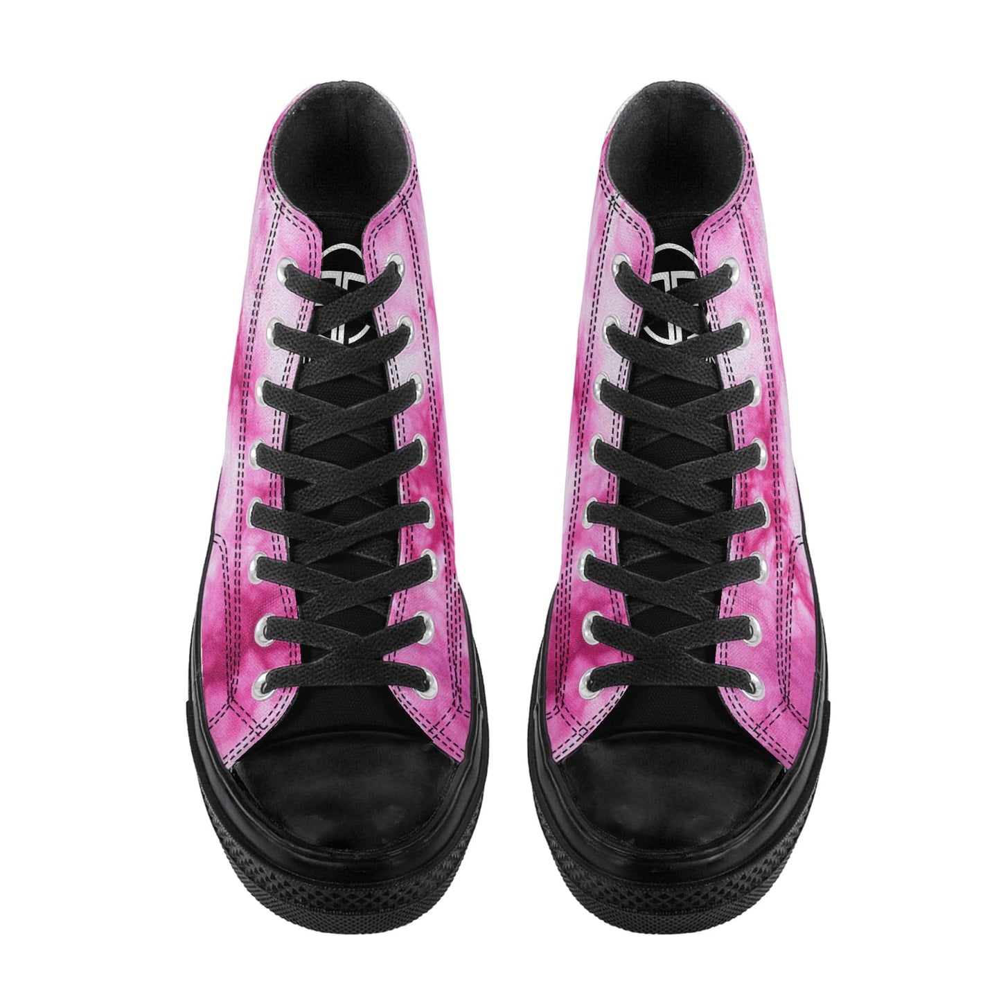 FITT FASHION HI-TOP CANVAS SNEAKERS MARBLE PINK