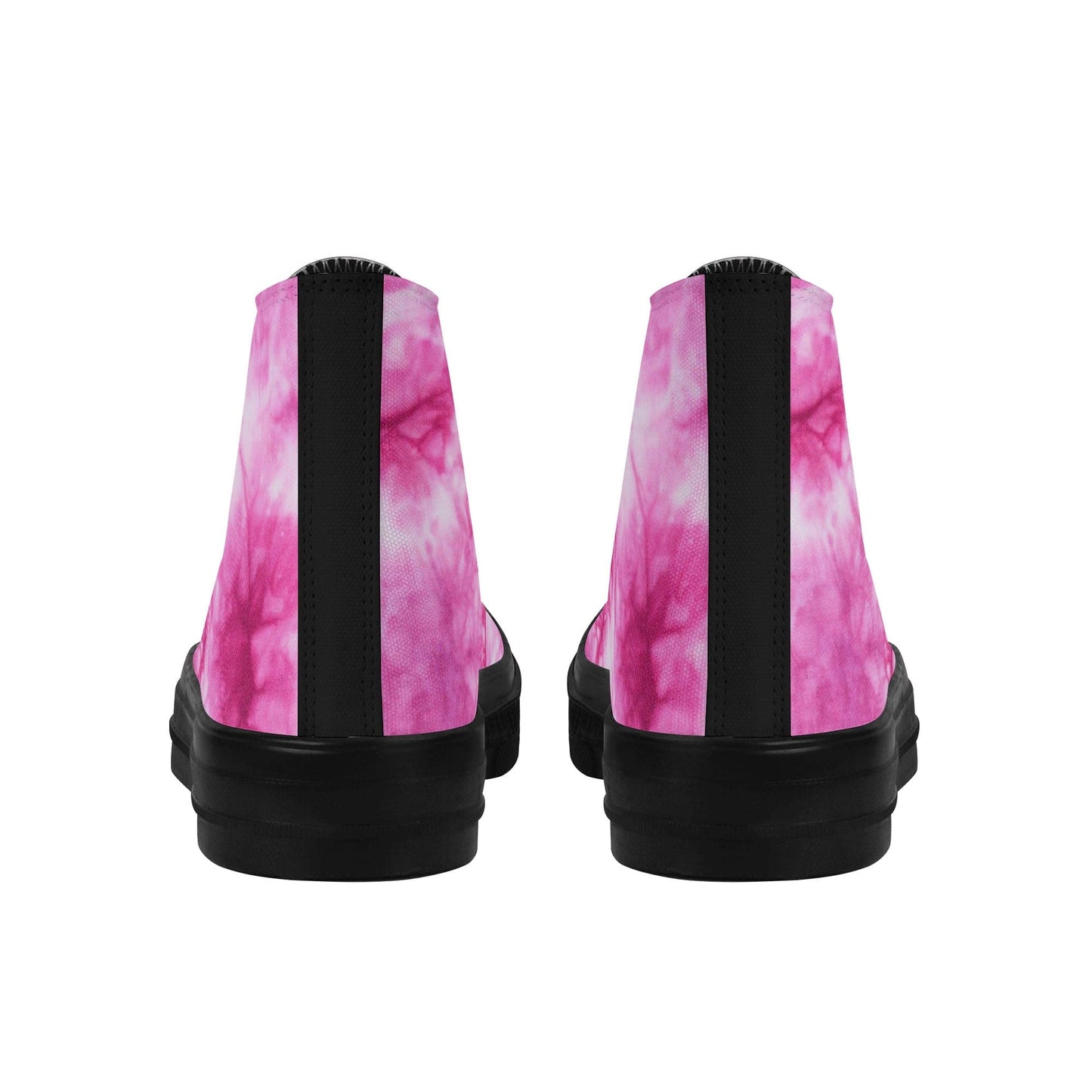 FITT FASHION HI-TOP CANVAS SNEAKERS MARBLE PINK