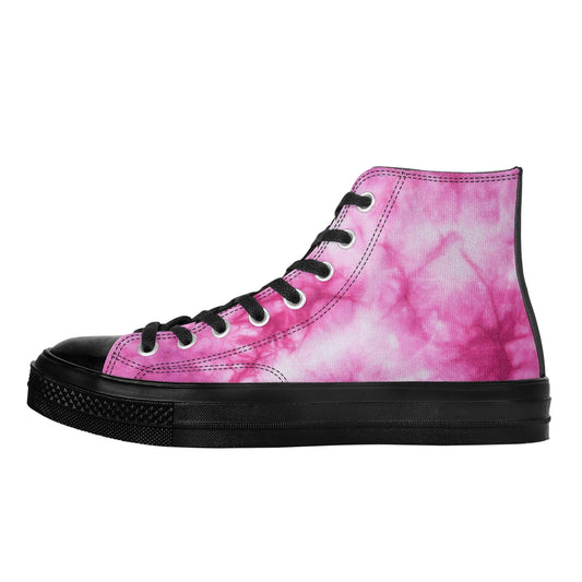 FITT FASHION HI-TOP CANVAS SNEAKERS MARBLE PINK