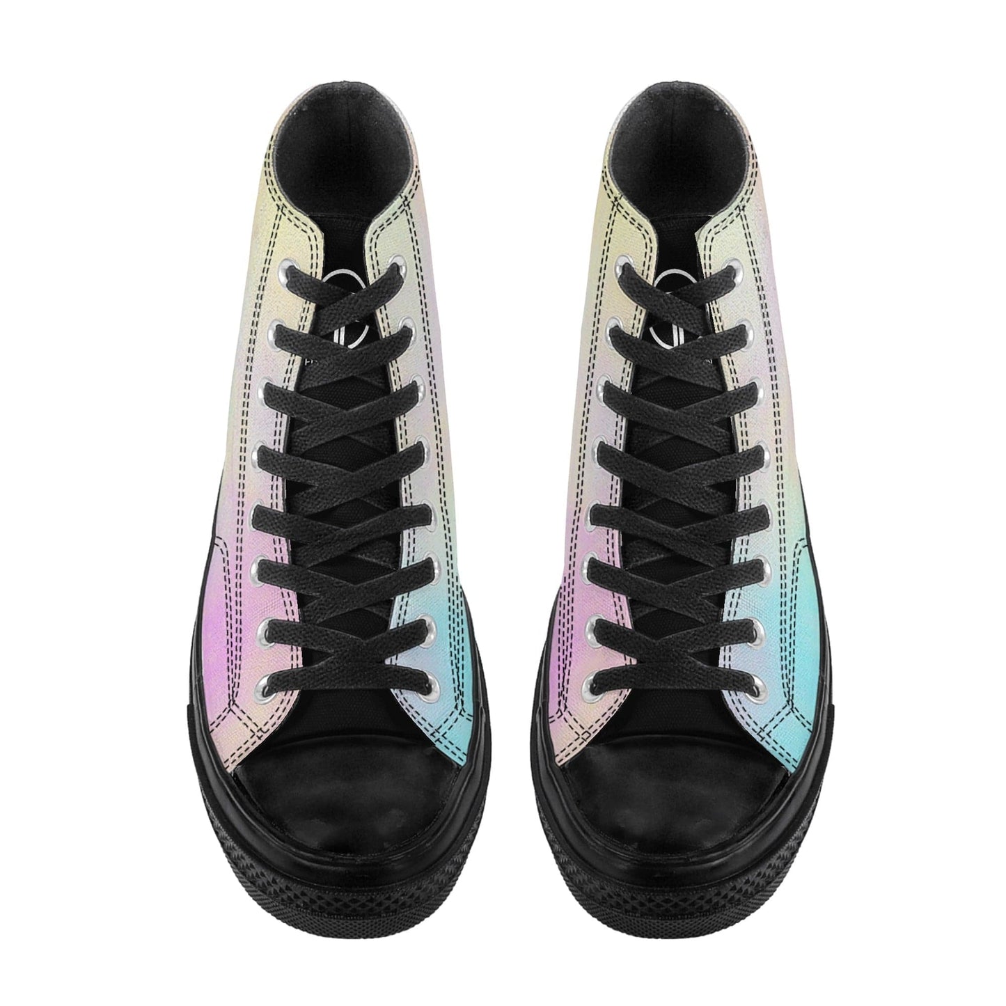 FITT FASHION HI-TOP CANVAS SNEAKERS RAINBOW