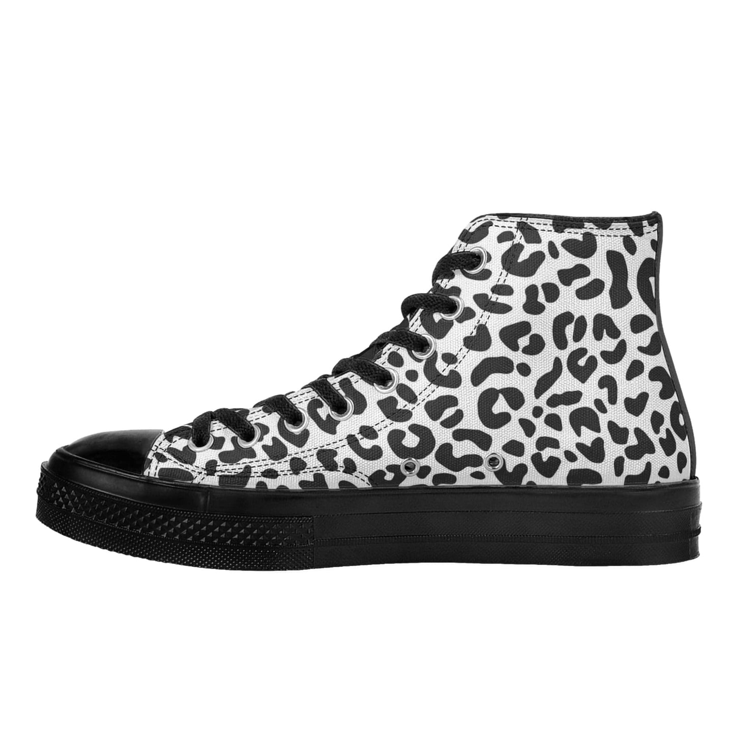 FITT FASHION HI-TOP CANVAS SNEAKERS SNOW LEOPARD