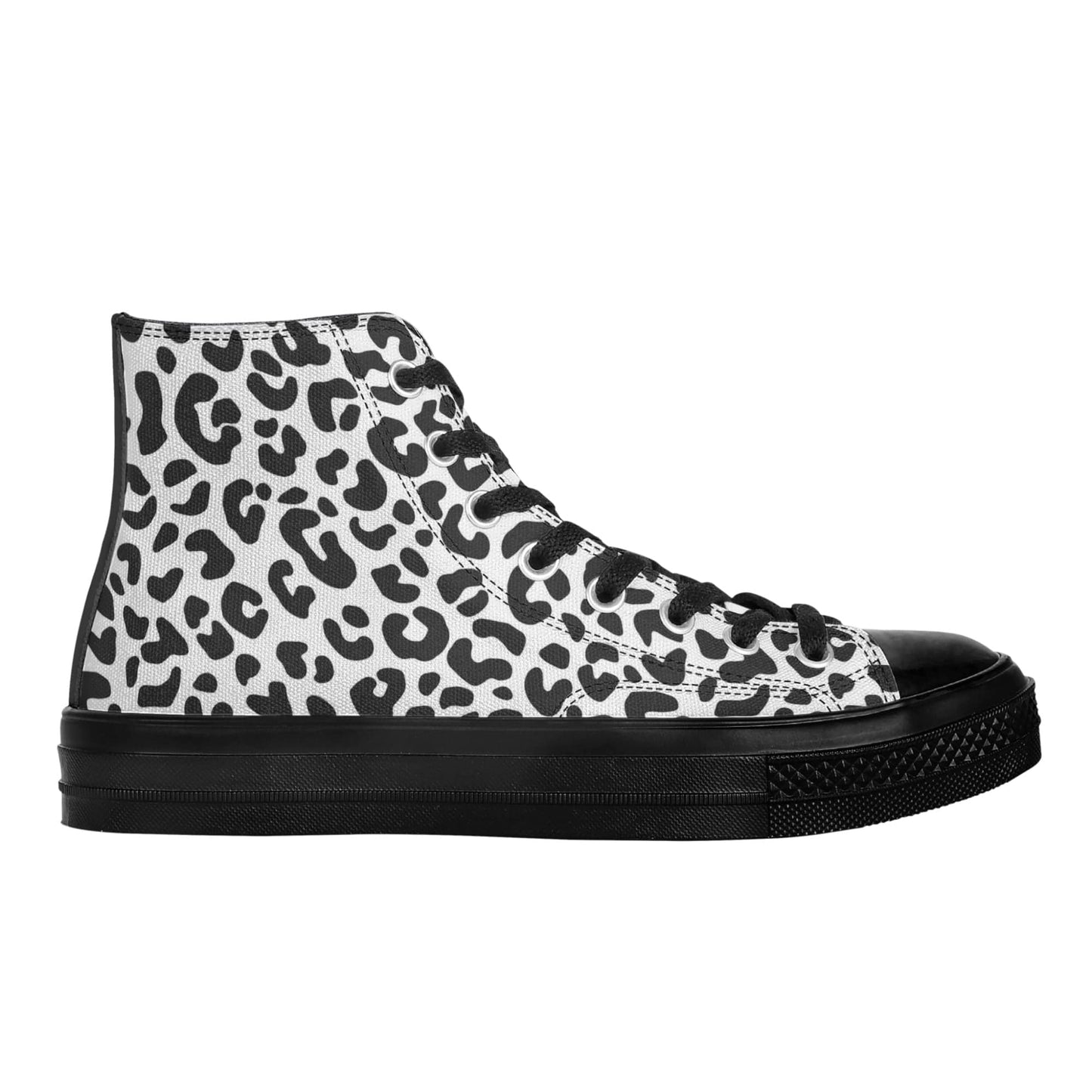 FITT FASHION HI-TOP CANVAS SNEAKERS SNOW LEOPARD