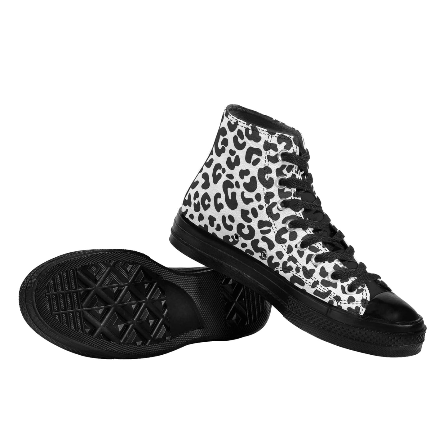FITT FASHION HI-TOP CANVAS SNEAKERS SNOW LEOPARD