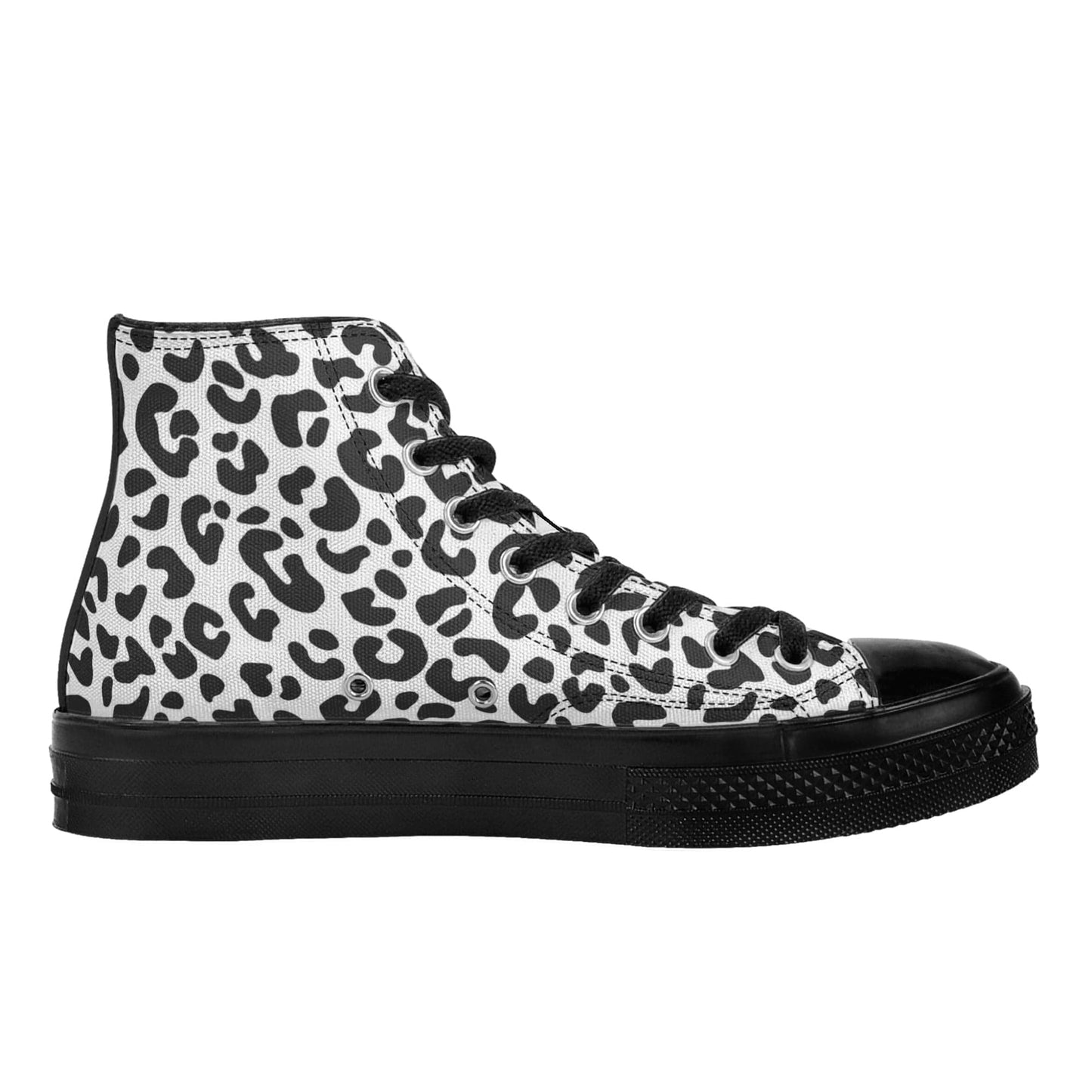 FITT FASHION HI-TOP CANVAS SNEAKERS SNOW LEOPARD