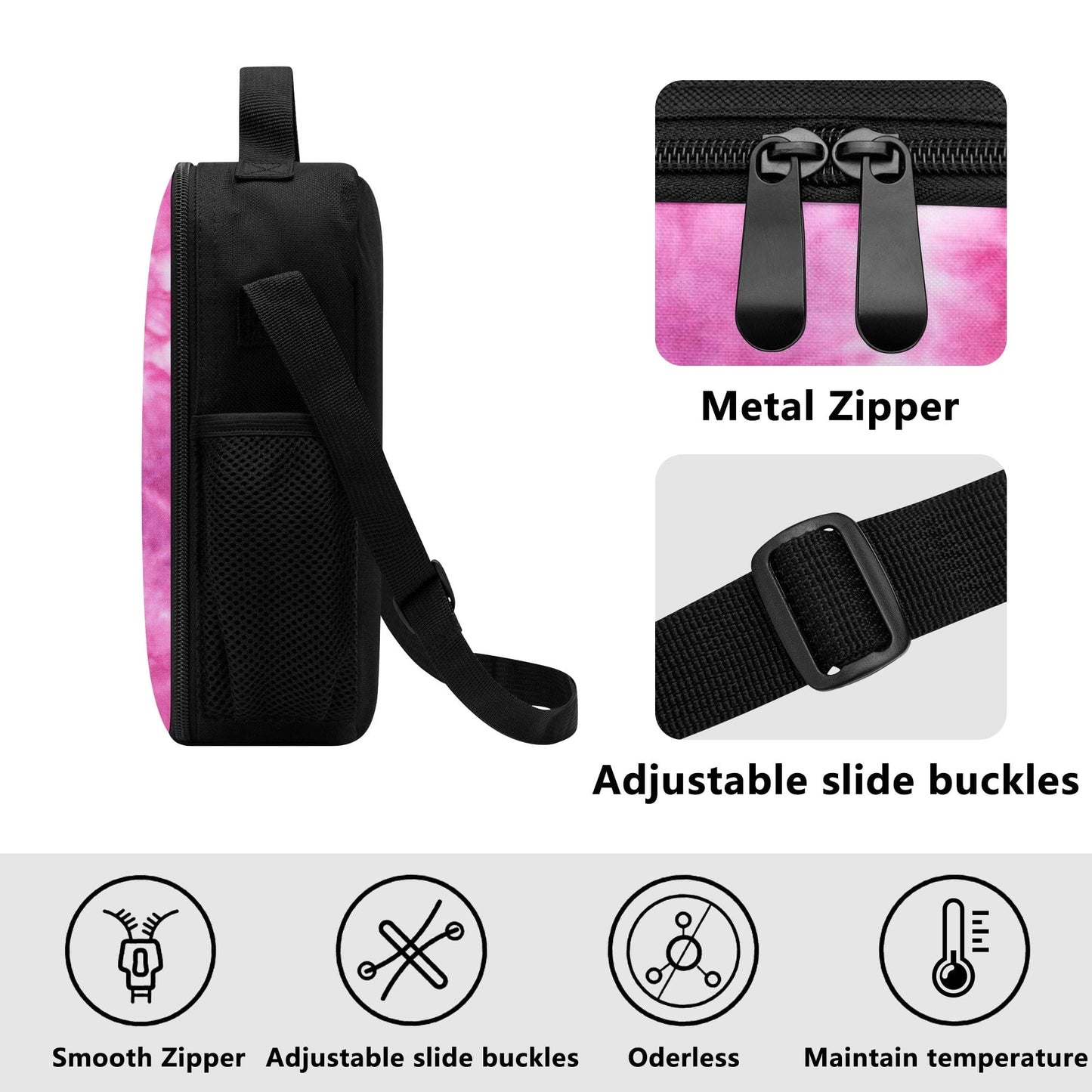 FITT FASHION Marble Pink MARBLE PINK LUNCH BAG