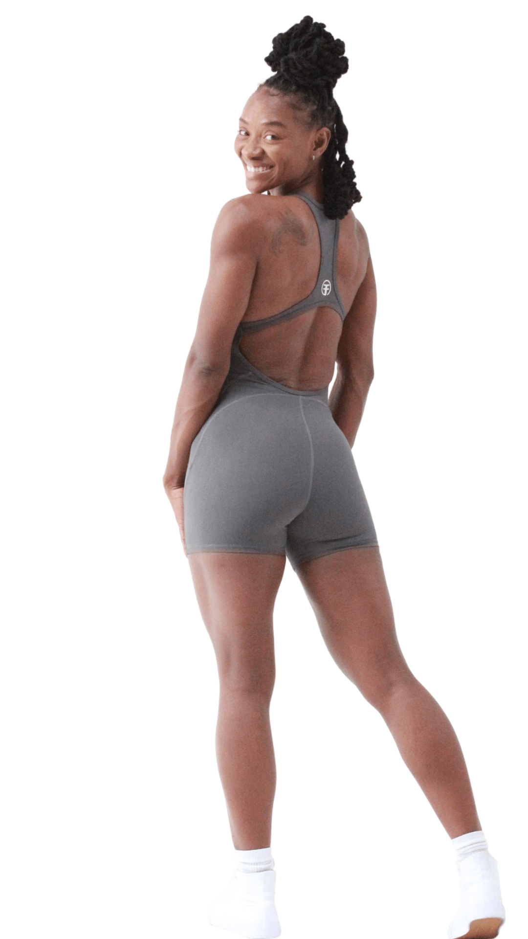 FITT FASHION WEAR LLC BODYSUIT Dazzling Bodysuit Grey