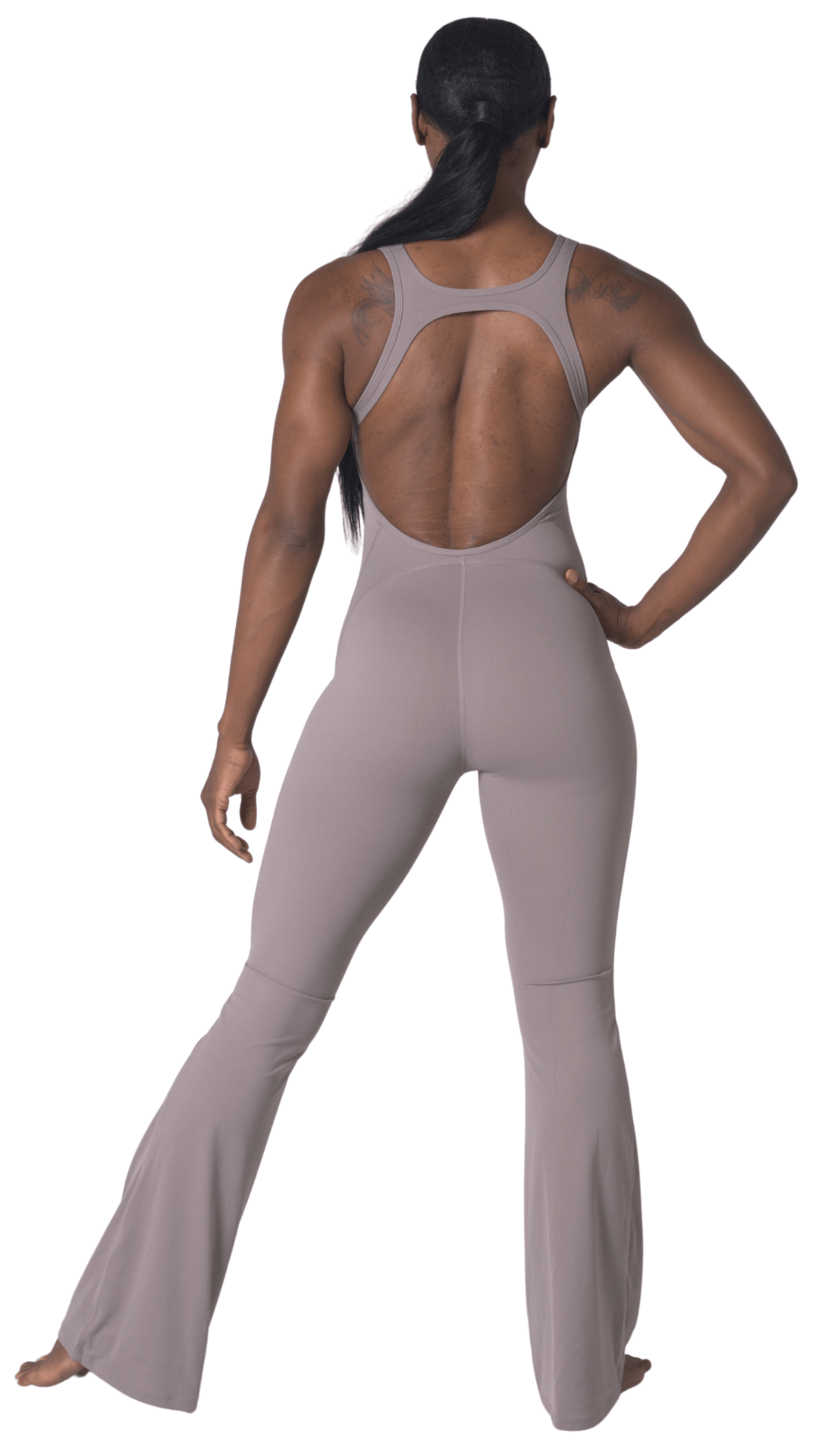 FITT FASHION WEAR LLC BODYSUIT Ultra Flare Bodysuit Biege