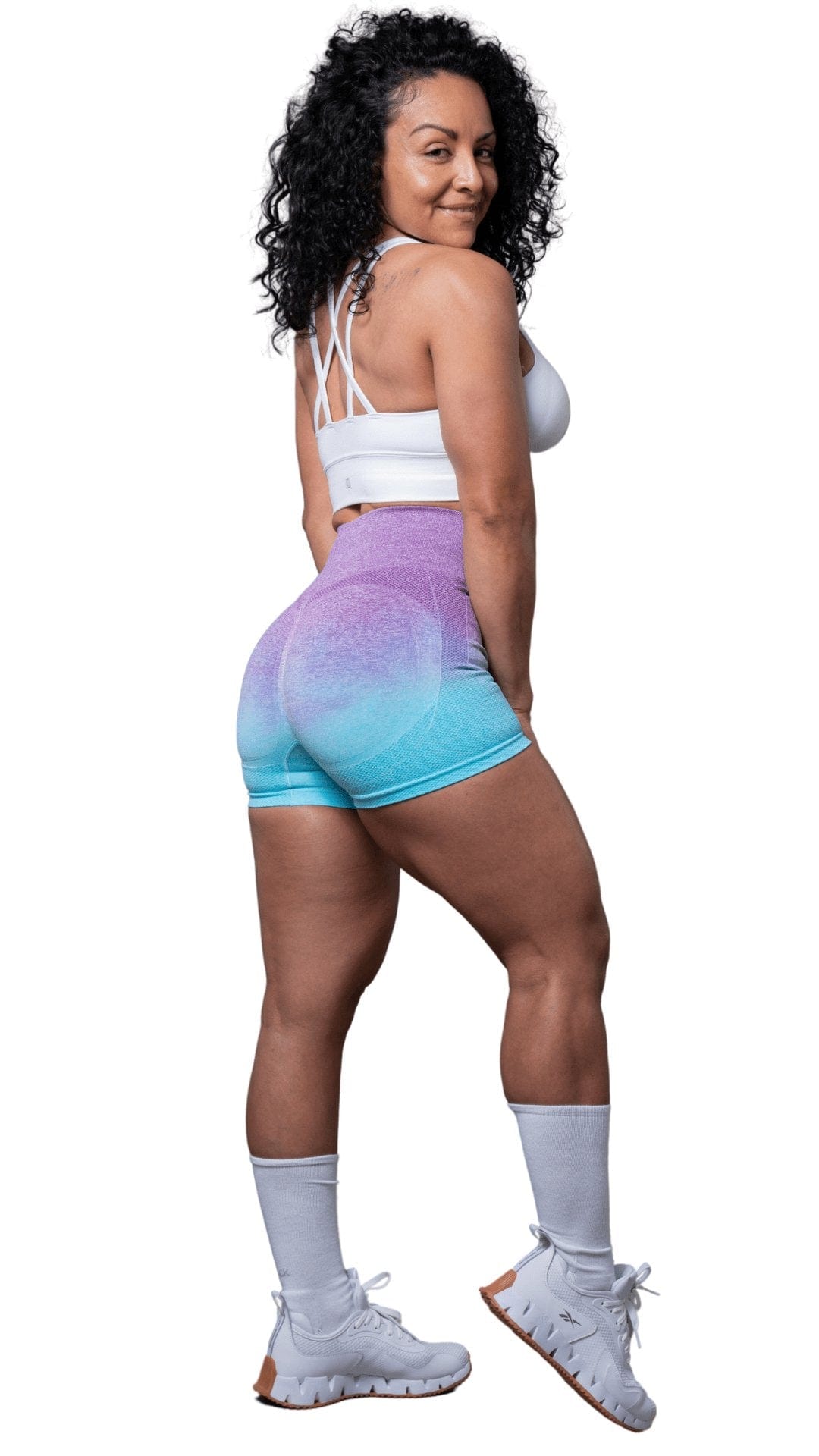 FITT FASHION WEAR LLC Bold Ombre Scrunch Purple
