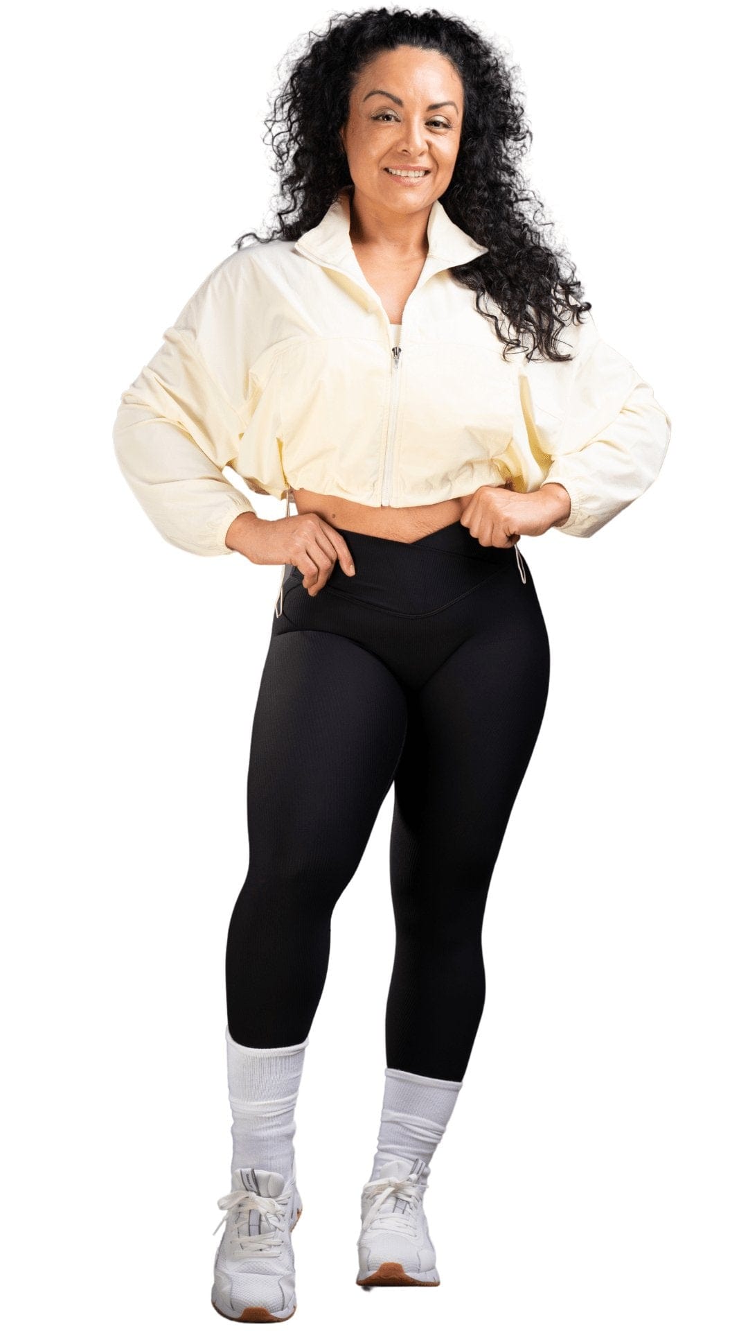FITT FASHION WEAR LLC JACKETS Divine Crop Jacket Ivory