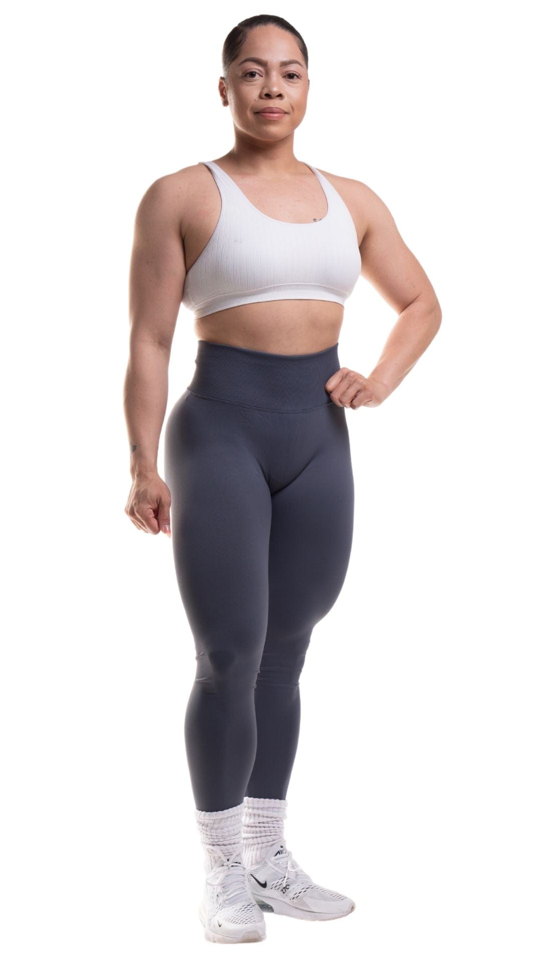 FITT FASHION WEAR LLC LEGGINGS Bionic Scrunch Leggings Dark Grey