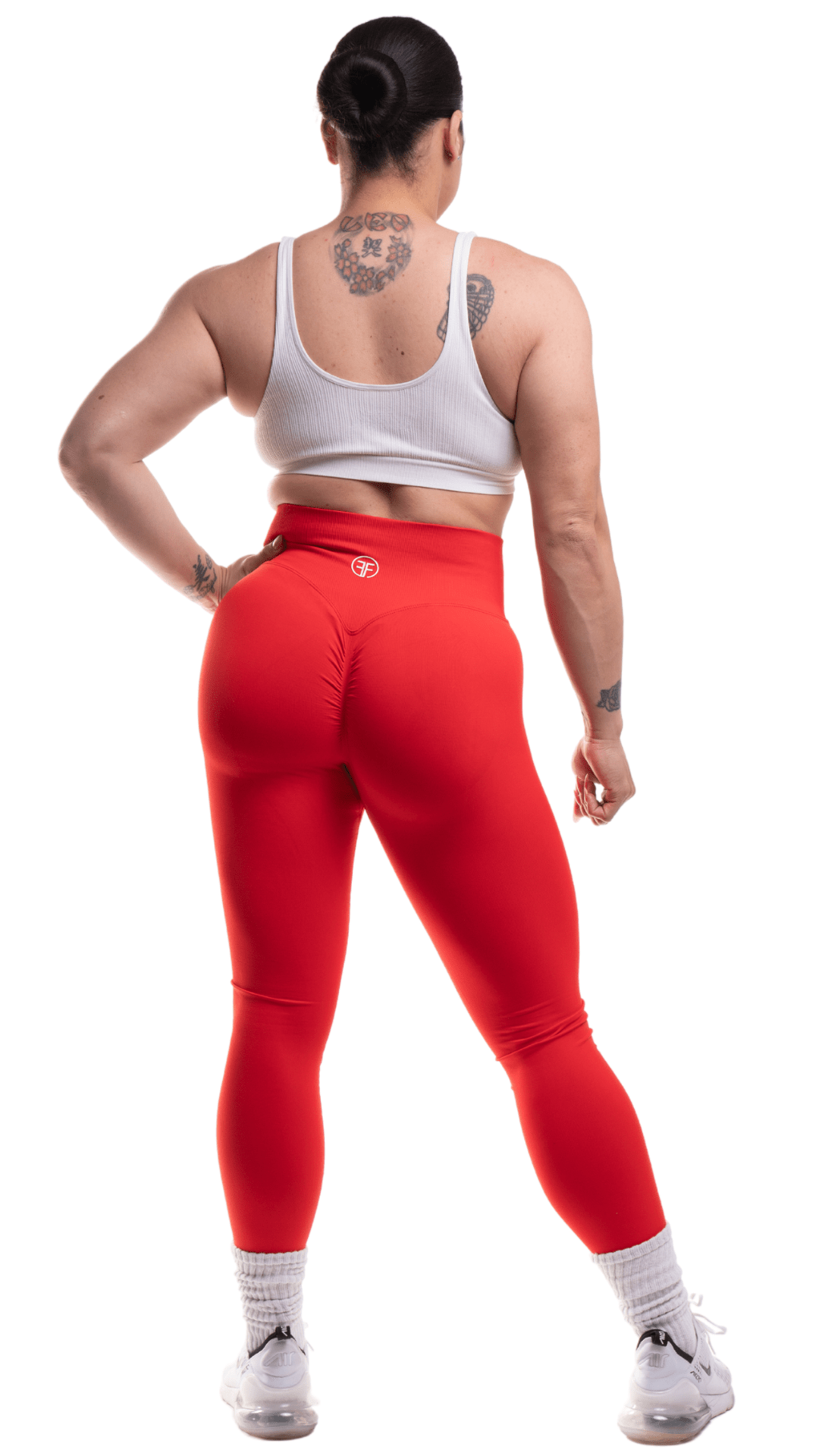 FITT FASHION WEAR LLC LEGGINGS Bionic Scrunch Leggings Red