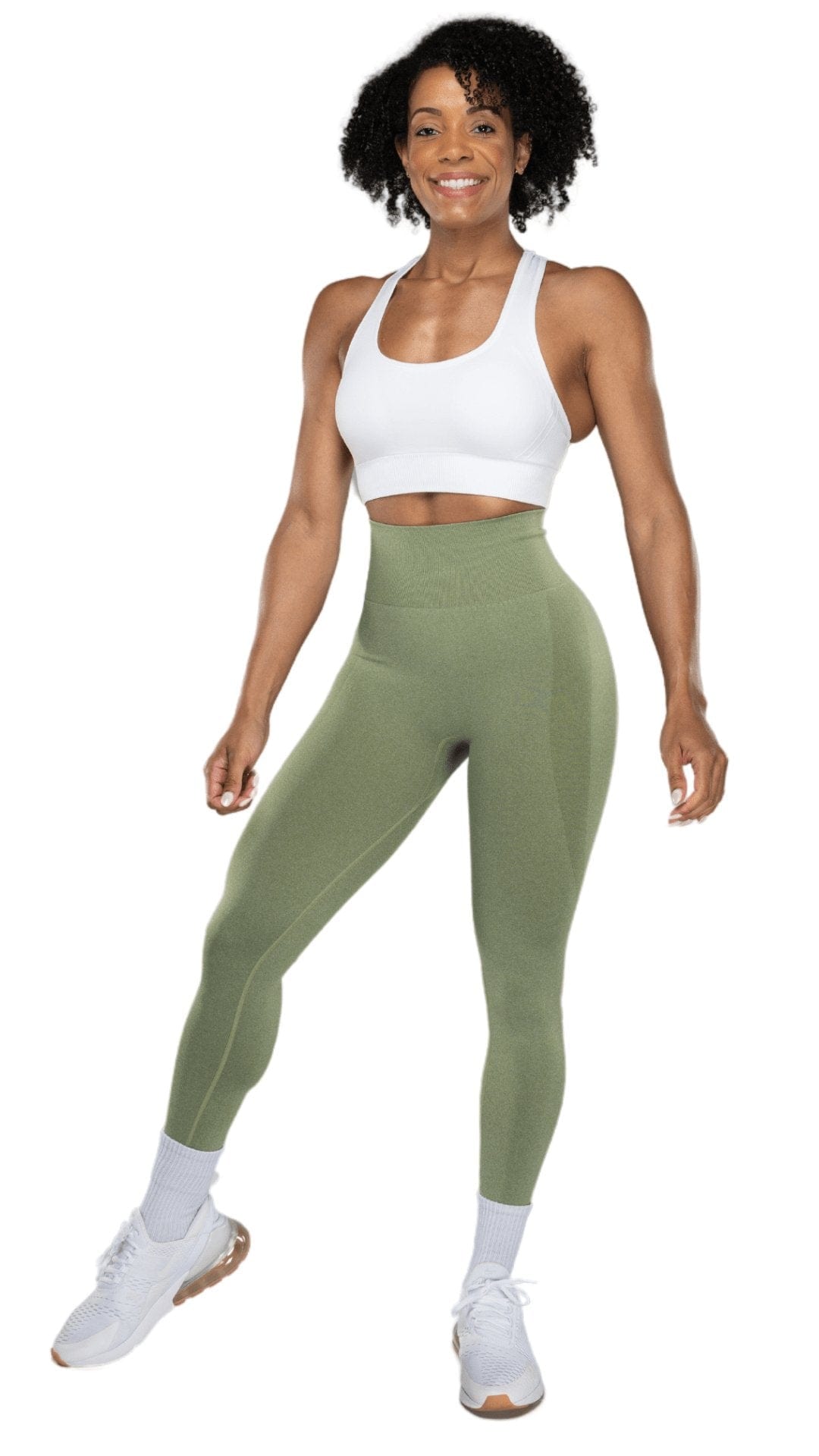 FITT FASHION WEAR LLC LEGGINGS Lovely Seamless Leggings Army Green