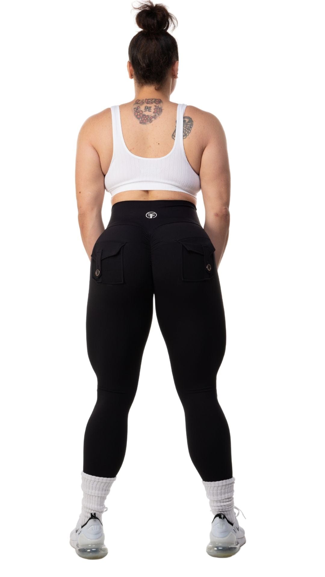 FITT FASHION WEAR LLC LEGGINGS Pocket Scrunch Leggings Black