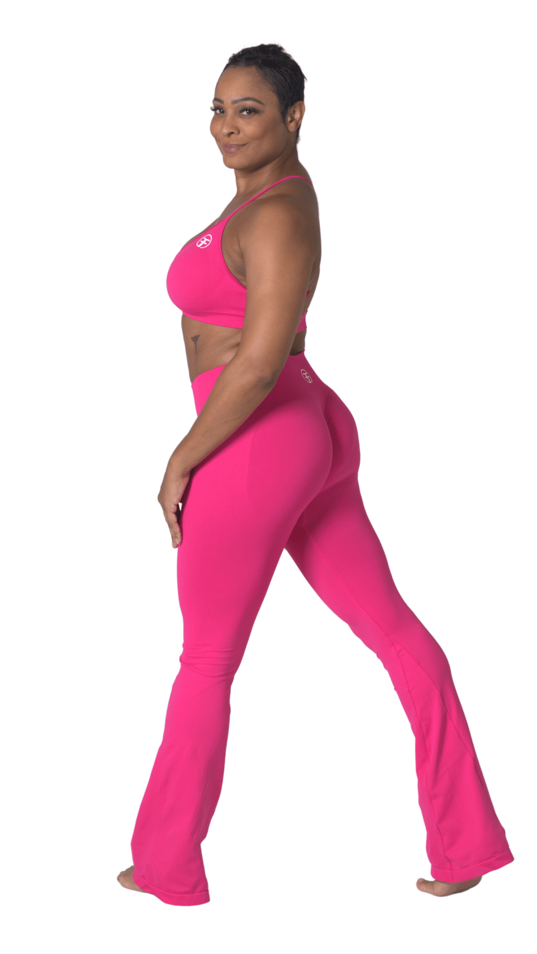 FITT FASHION WEAR LLC SETS Flavor 3pc Flare Set Pink