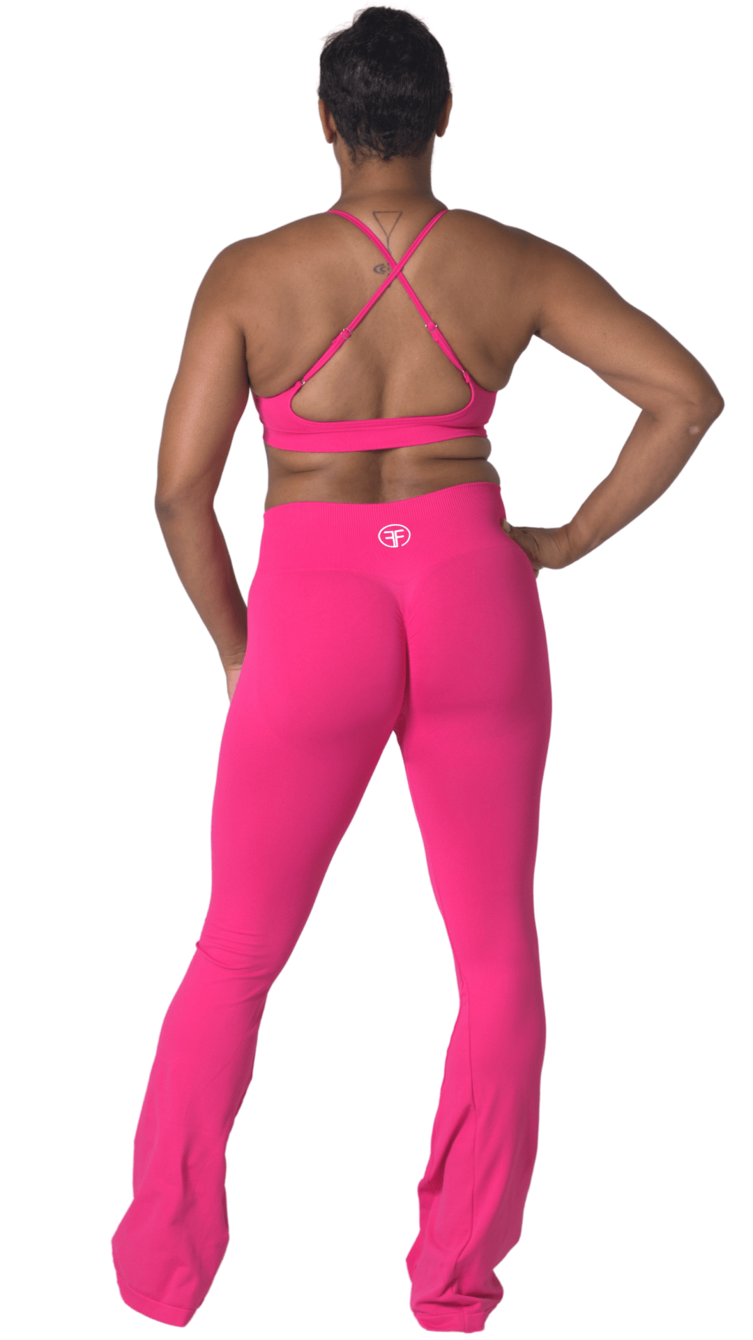 FITT FASHION WEAR LLC SETS Flavor 3pc Flare Set Pink
