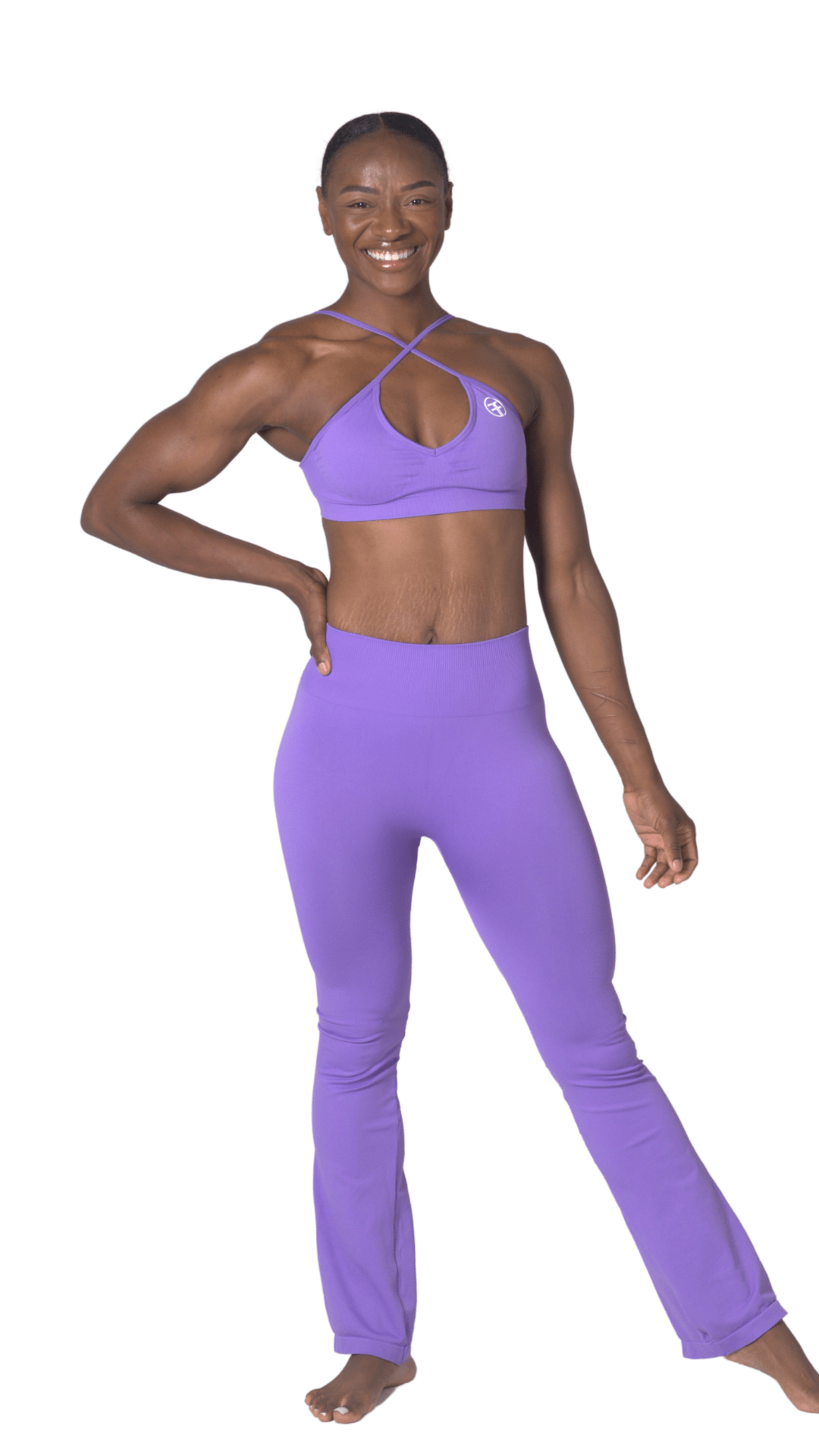 FITT FASHION WEAR LLC SETS Flavor 3pc Flare Set Purple