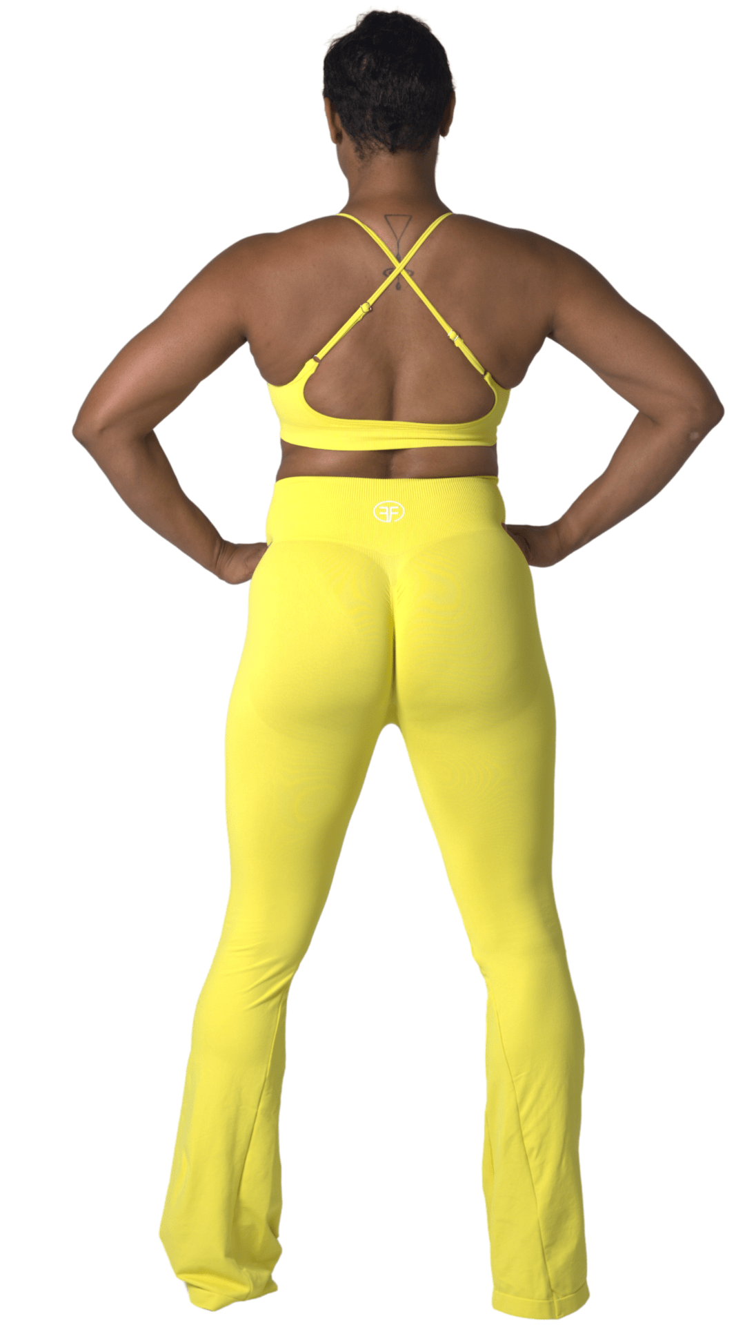 FITT FASHION WEAR LLC SETS Flavor 3pc Flare Set Yellow
