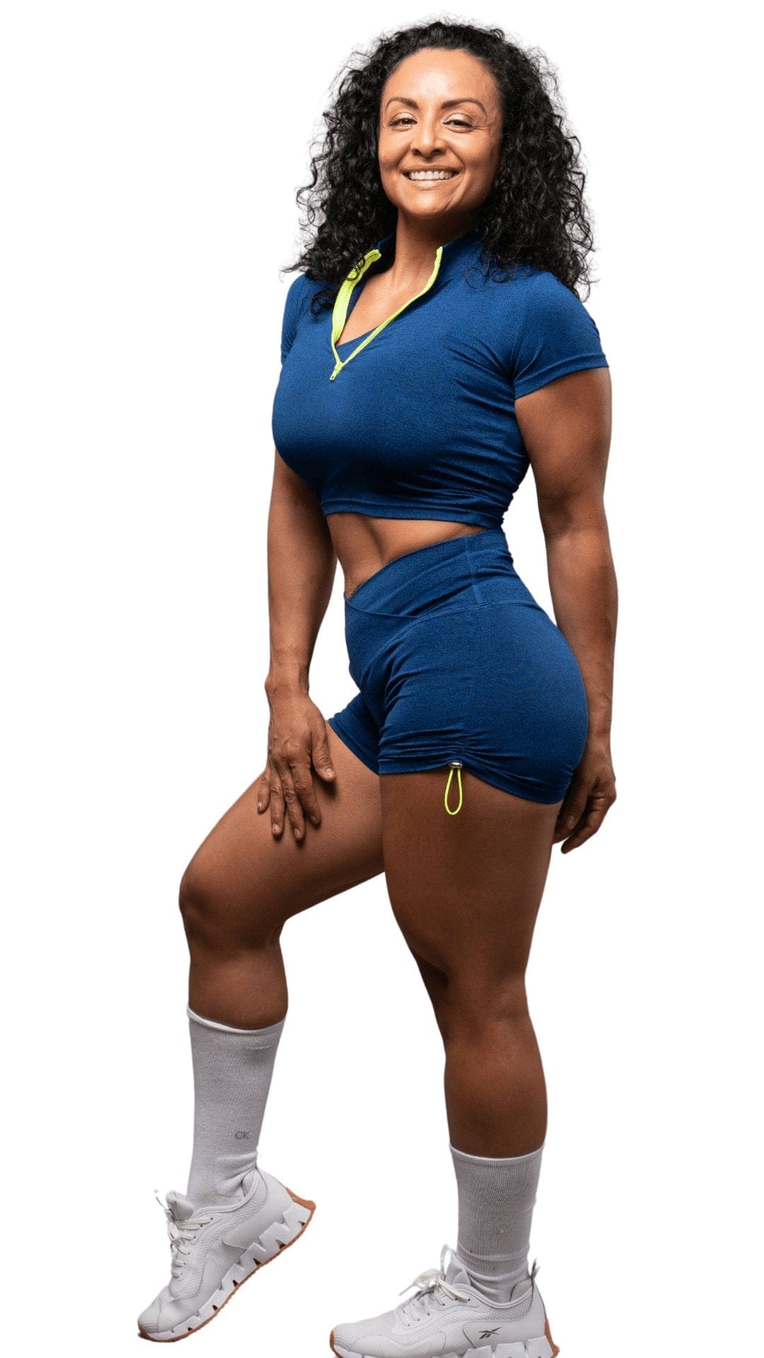 FITT FASHION WEAR LLC SETS Flawed 3pc Short Set Blue