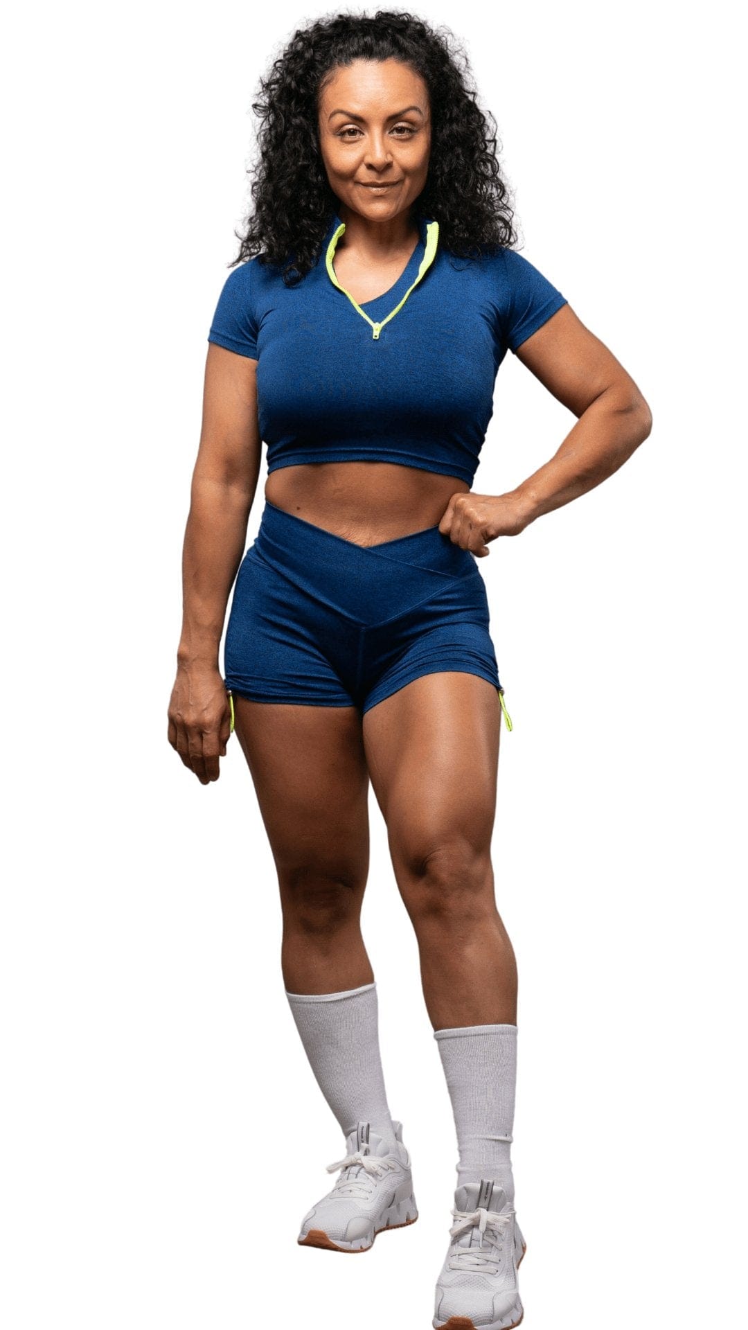 FITT FASHION WEAR LLC SETS Flawed 3pc Short Set Blue