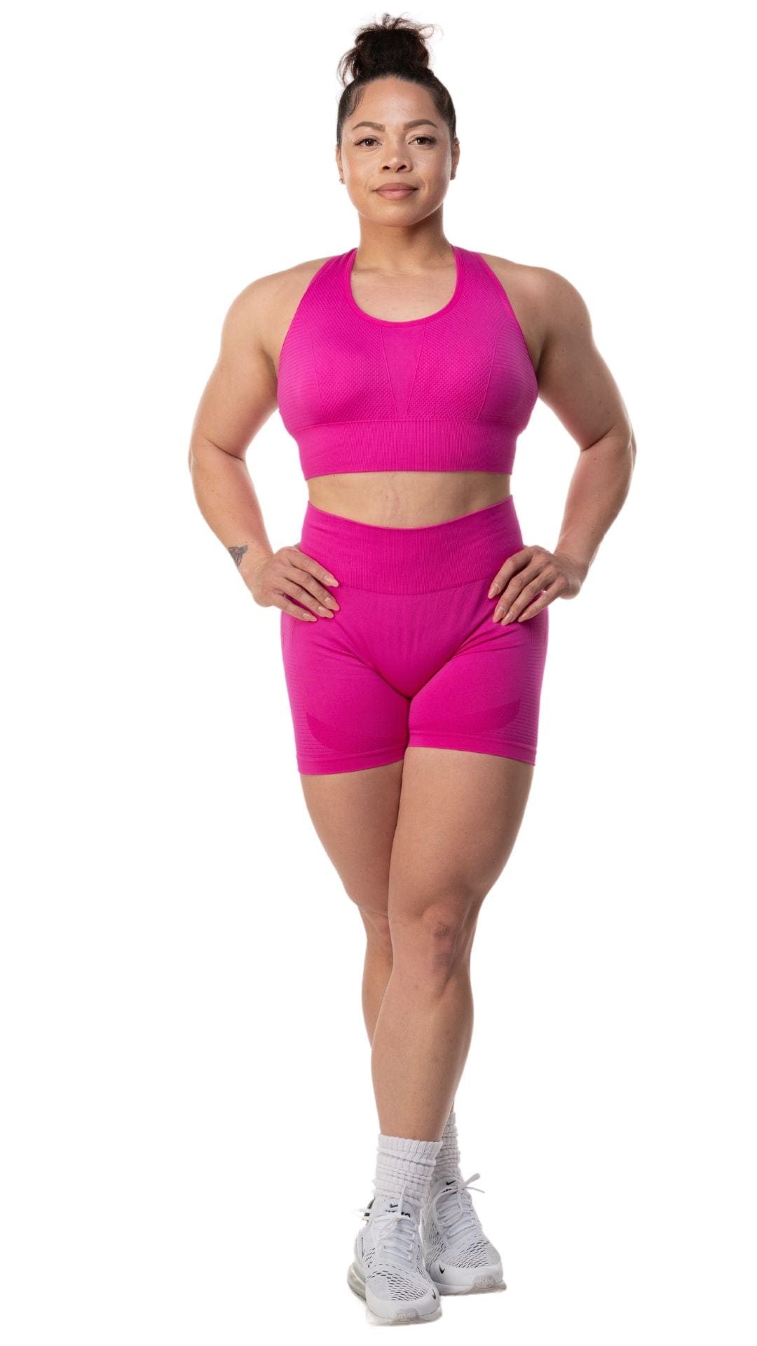 FITT FASHION WEAR LLC SETS Flow Short Set Pink