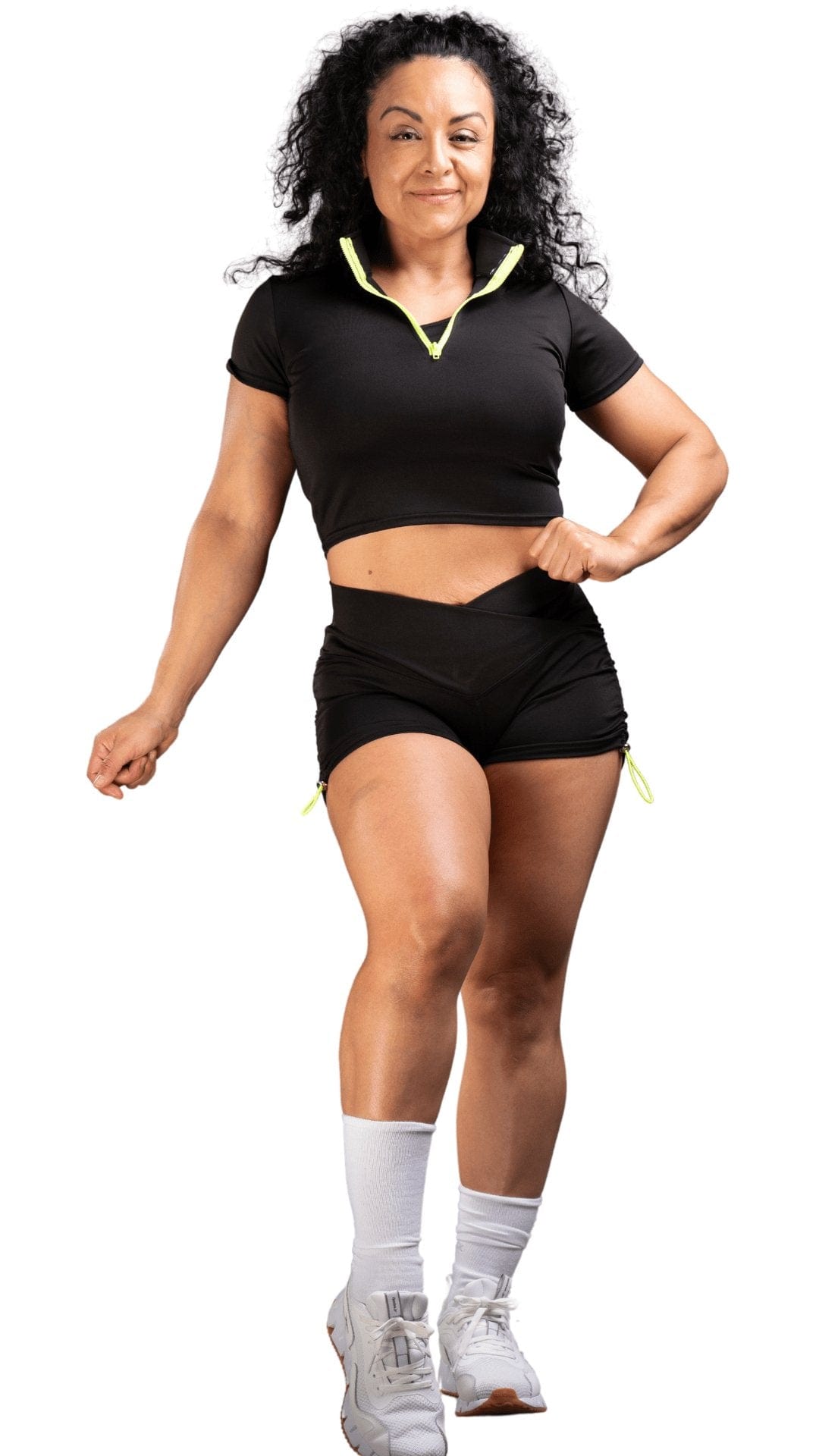 FITT FASHION WEAR LLC SETS Small Flawed 3pc Short Set Black
