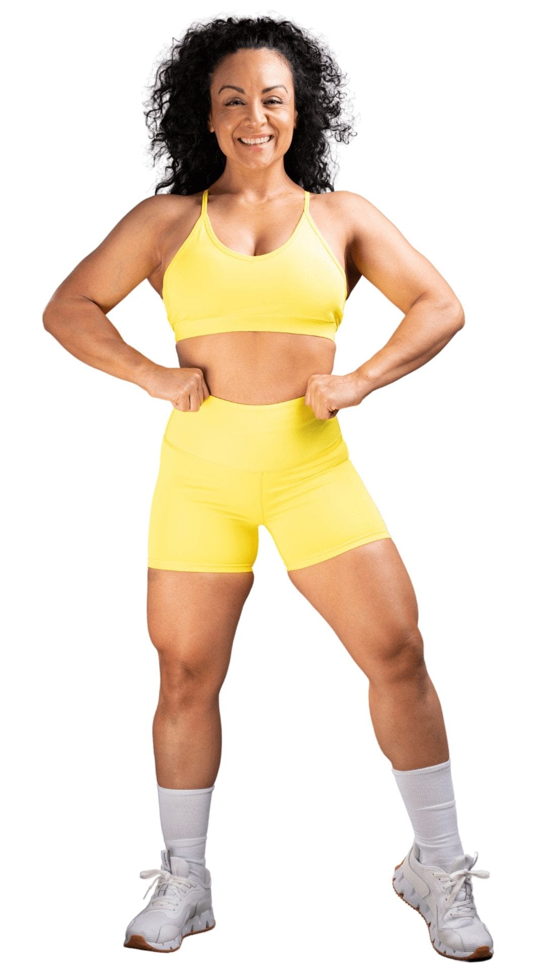 FITT FASHION WEAR LLC SETS Small Slayed Short Set Yellow