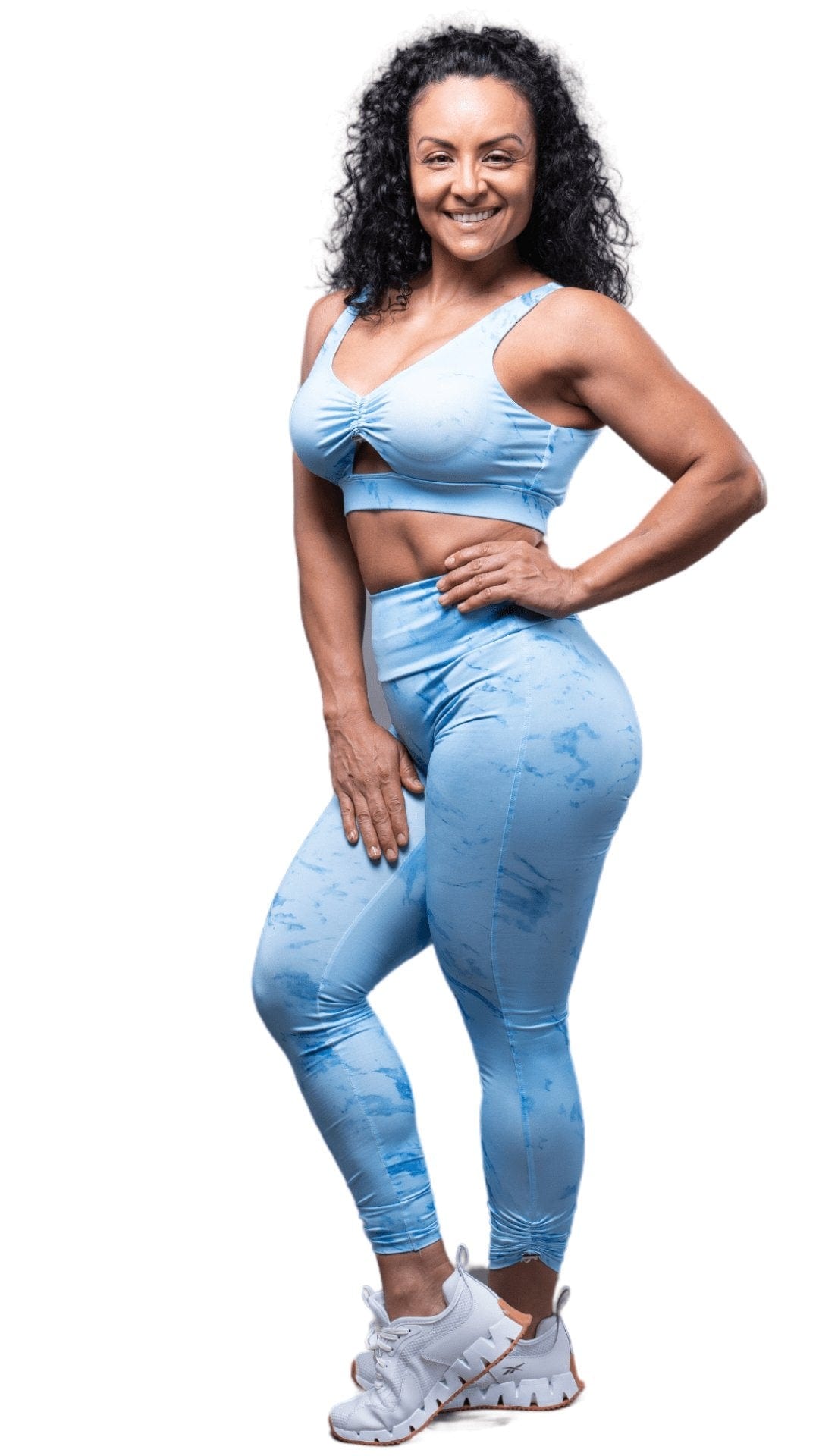FITT FASHION WEAR LLC SETS WAVY MARBLE SET LIGHT BLUE