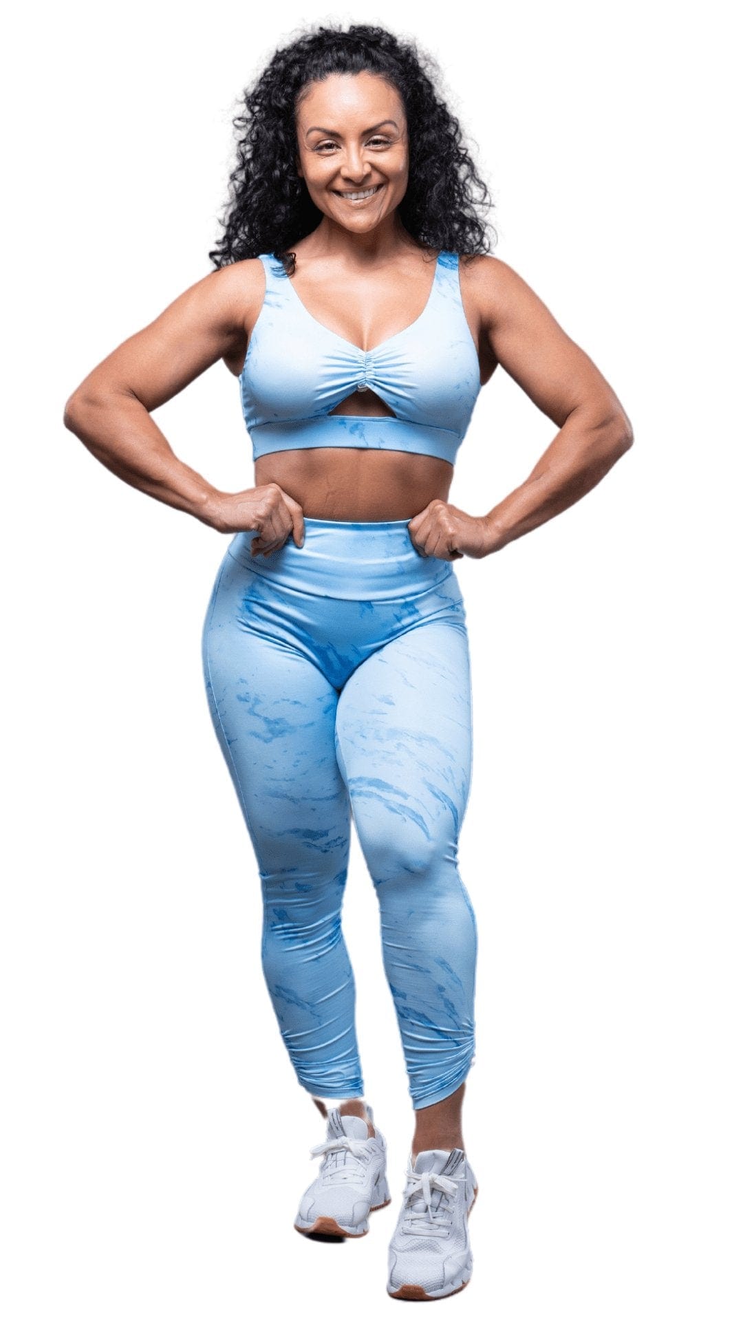 FITT FASHION WEAR LLC SETS WAVY MARBLE SET LIGHT BLUE