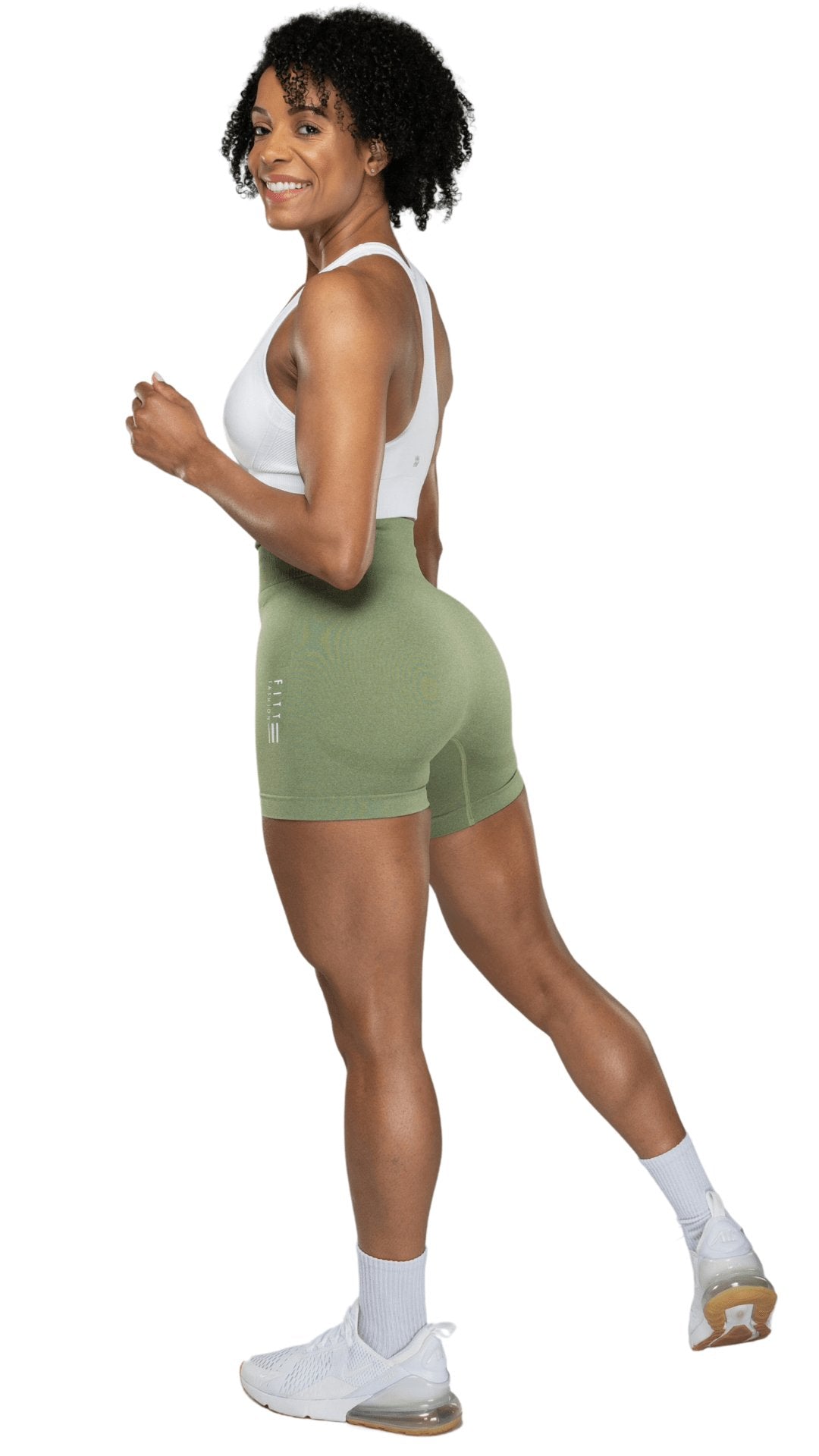 FITT FASHION WEAR LLC SHORTS ARMY GREEN / SMALL Lovely Seamless Leggings Army Green