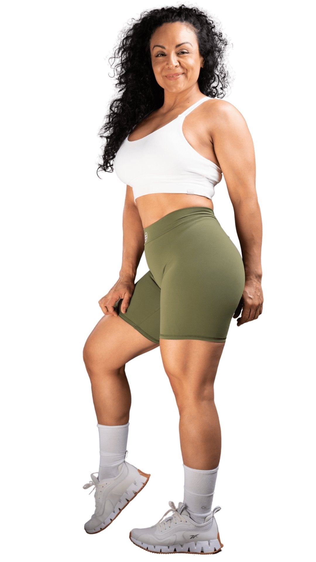 FITT FASHION WEAR LLC SHORTS Crucial Scrunch Shorts Army Green