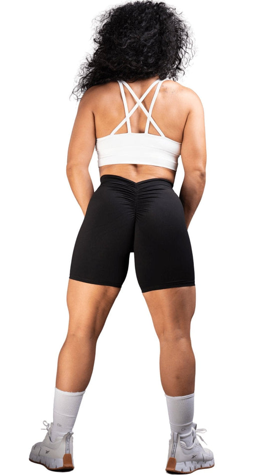 FITT FASHION WEAR LLC SHORTS Crucial Scrunch Shorts Black