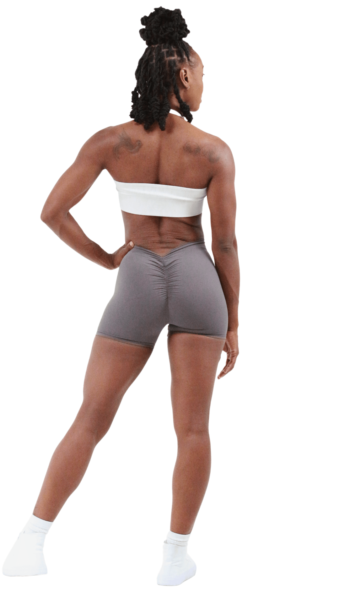 FITT FASHION WEAR LLC SHORTS Crucial Scrunch Shorts Mids Grey
