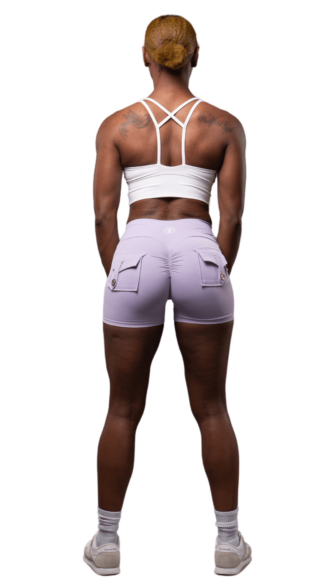 FITT FASHION WEAR LLC SHORTS Pocket Scrunch Shorts Lavender