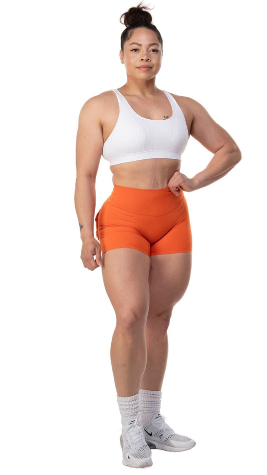FITT FASHION WEAR LLC SHORTS Pocket Scrunch Shorts Orange