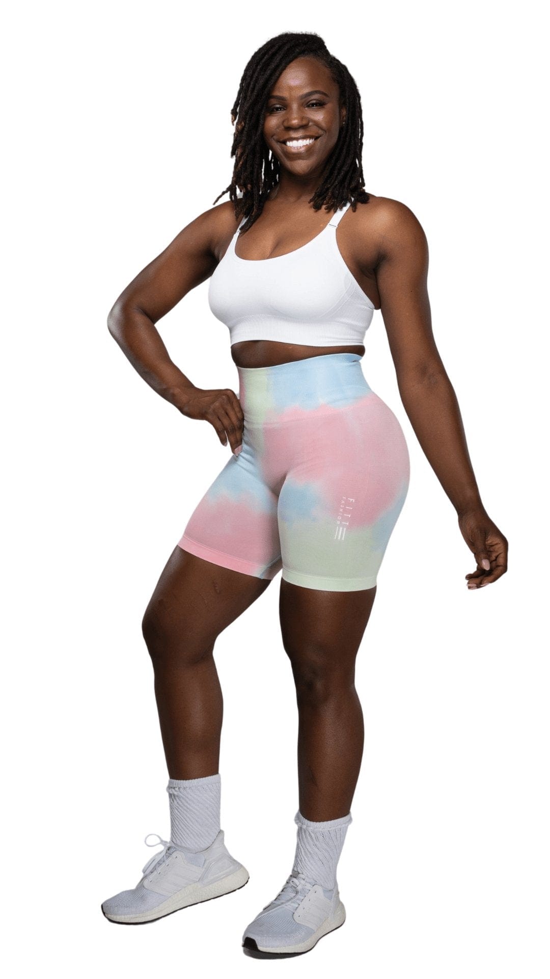 FITT FASHION WEAR LLC SHORTS Rainbow Tie Dye Short