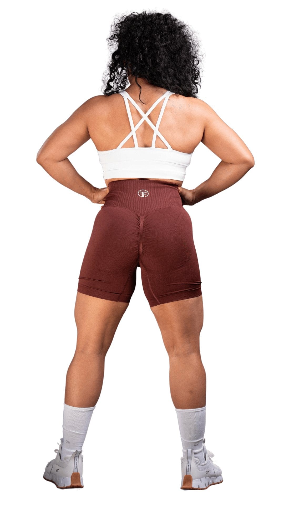 FITT FASHION WEAR LLC SHORTS Relaxed Scrunch Shorts Brown