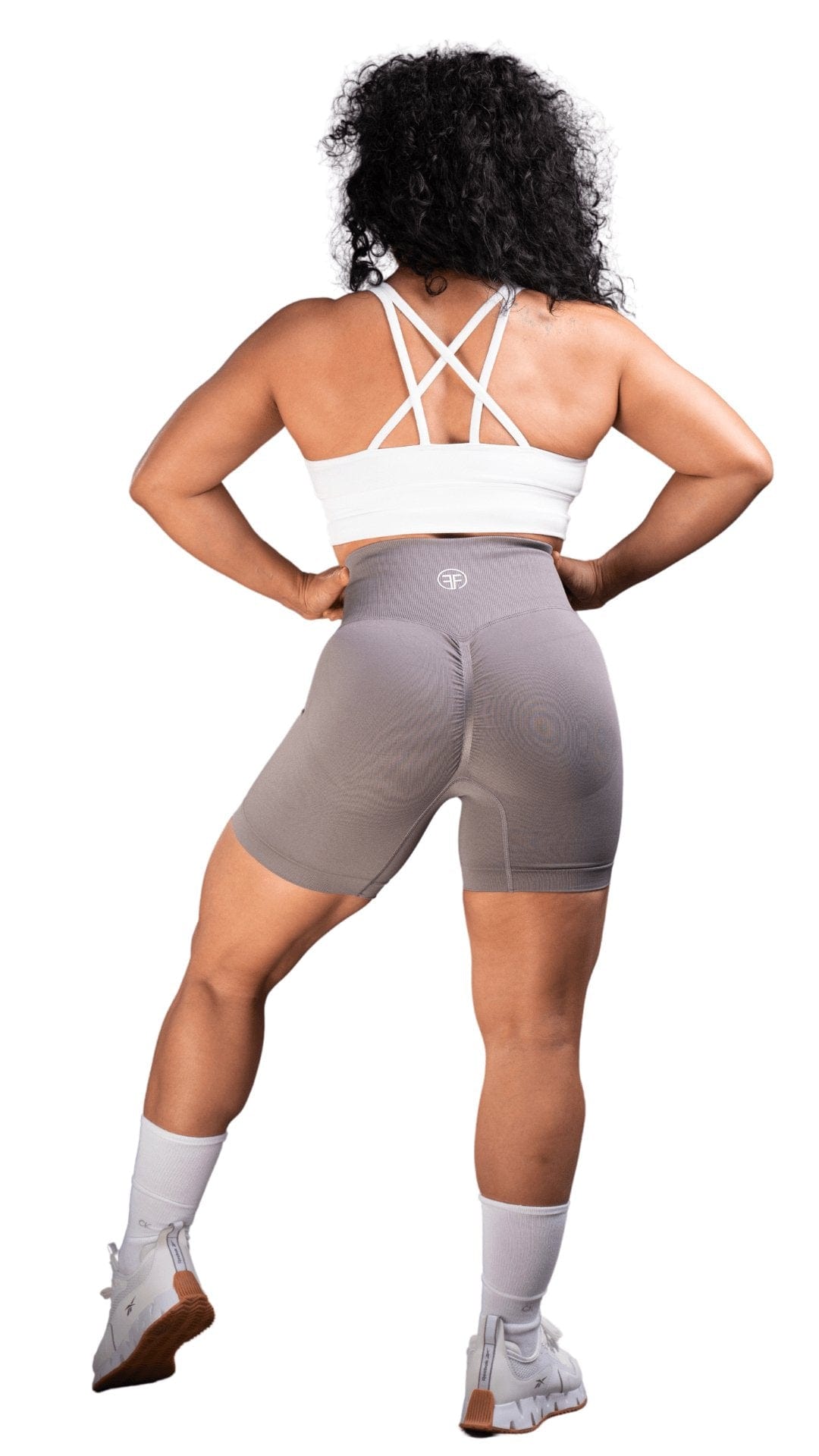 FITT FASHION WEAR LLC SHORTS Relaxed Scrunch Shorts Brown