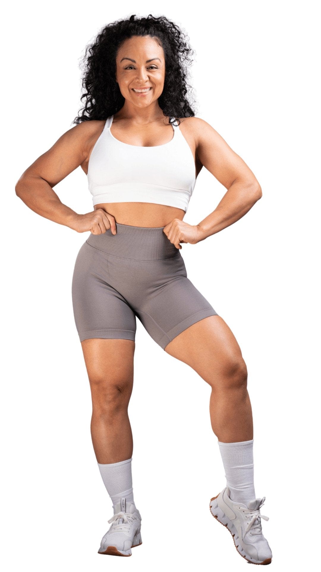 FITT FASHION WEAR LLC SHORTS Relaxed Scrunch Shorts Brown