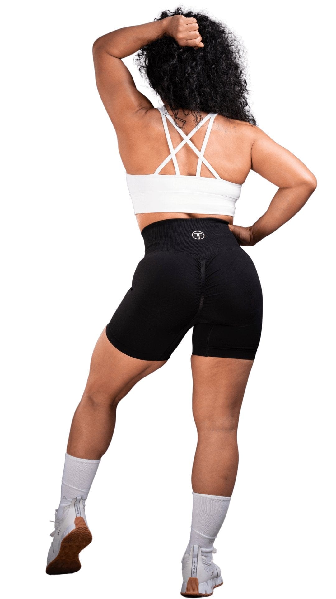 FITT FASHION WEAR LLC SHORTS Small Relaxed Scrunch Shorts Black