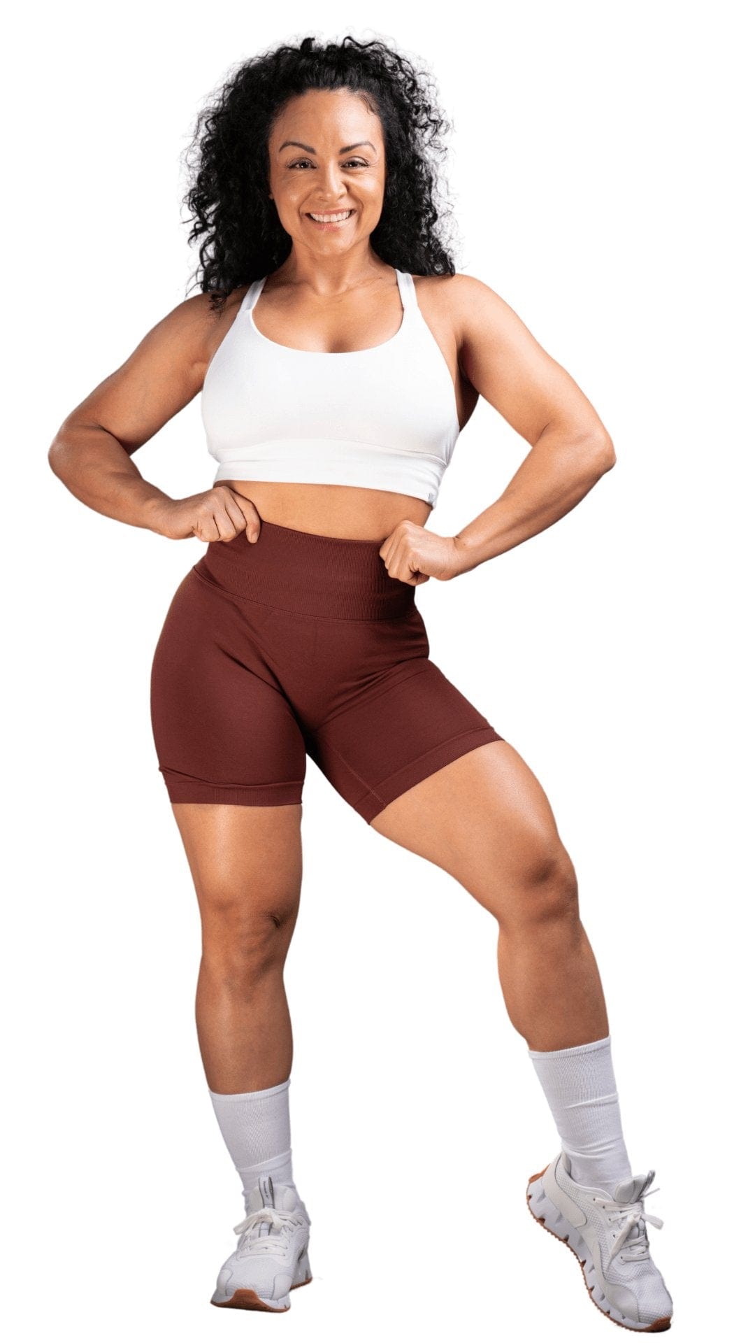 FITT FASHION WEAR LLC SHORTS Small Relaxed Scrunch Shorts Brown
