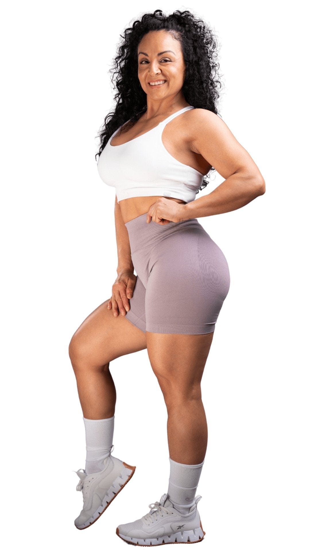 FITT FASHION WEAR LLC SHORTS Small Relaxed Scrunch Shorts Lilac