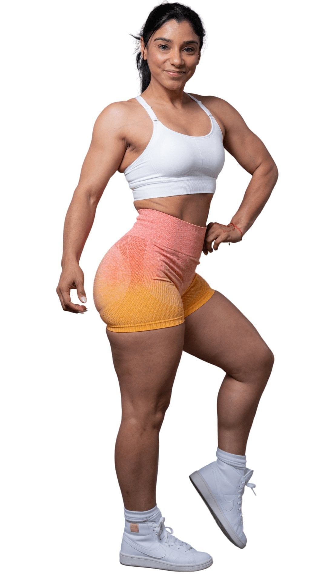 FITT FASHION WEAR LLC SHORTS SMALL / SHERBERT Bold Ombre Scrunch Sherbert